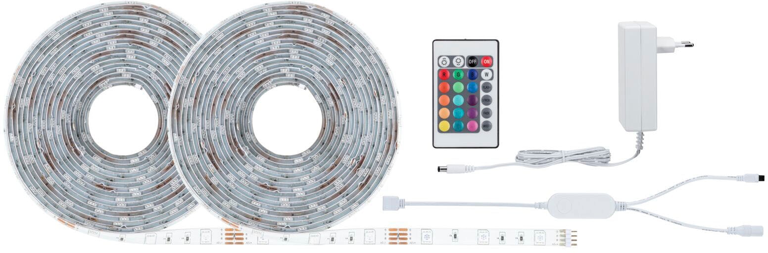 Paulmann LED-Streifen »SimpLED Stripe Set 10m 230/12V DC Weiß Metall Kunststoff«, 1 St.-flammig, RGB Zigbee