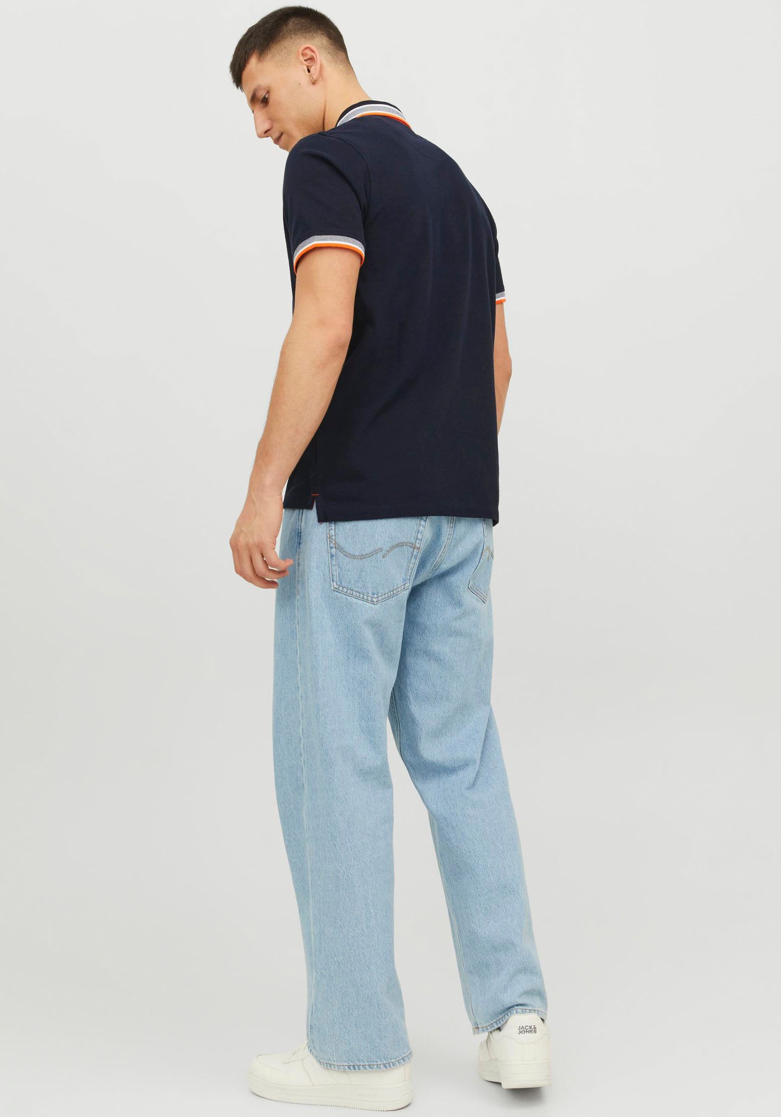 Jack & Jones Poloshirt »JJEPAULOS POLO SS NOOS«, mit Logo Stickerei