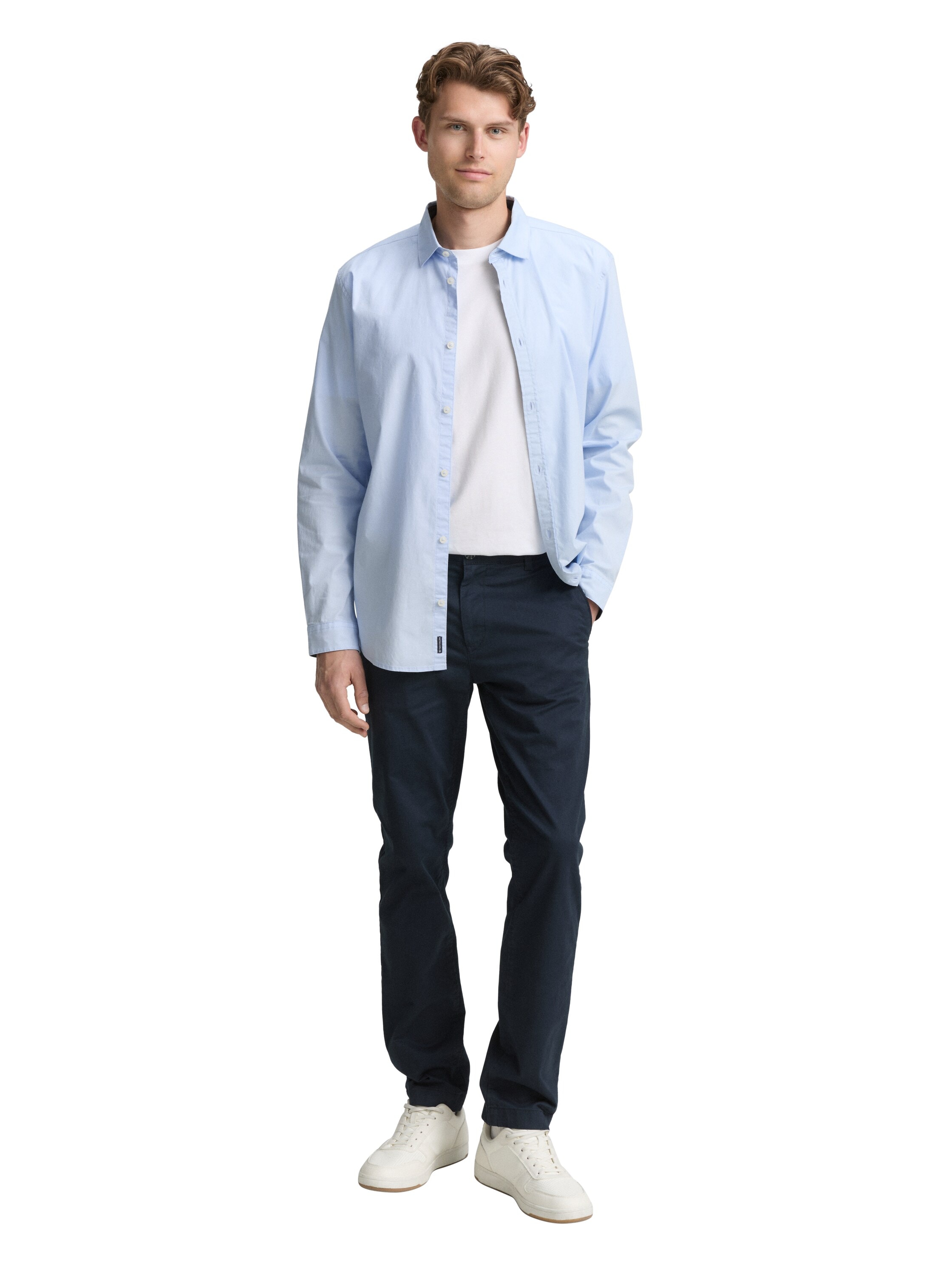 TOM TAILOR Langarmhemd, mit Elasthan