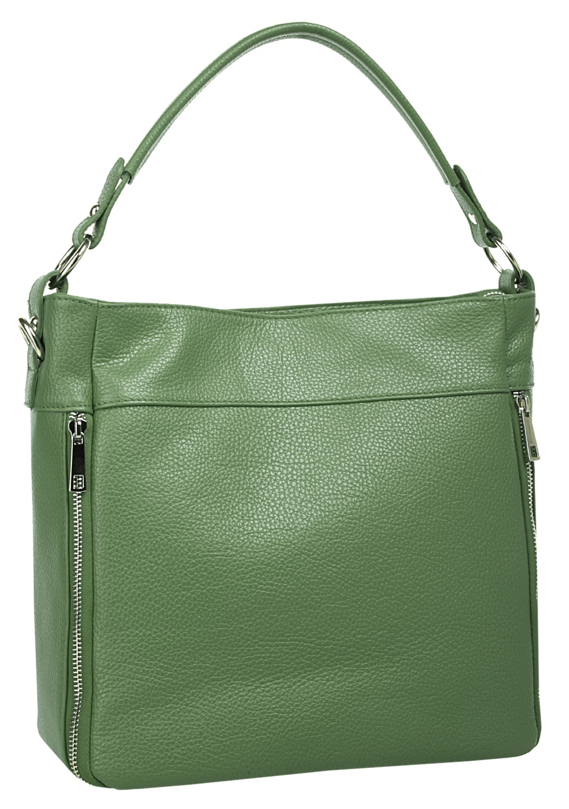 Cluty Henkeltasche, echt Leder, Made in Italy