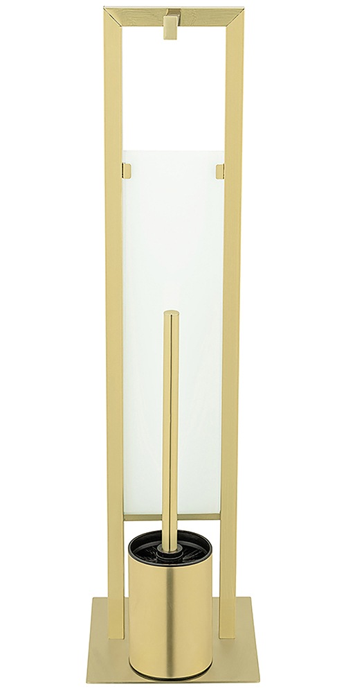 WENKO WC-Garnitur »Modell Rivalta«, aus Edelstahl-Glas-Polypropylen, integrierter Toilettenpapierhalter und WC-Bürstenhalter