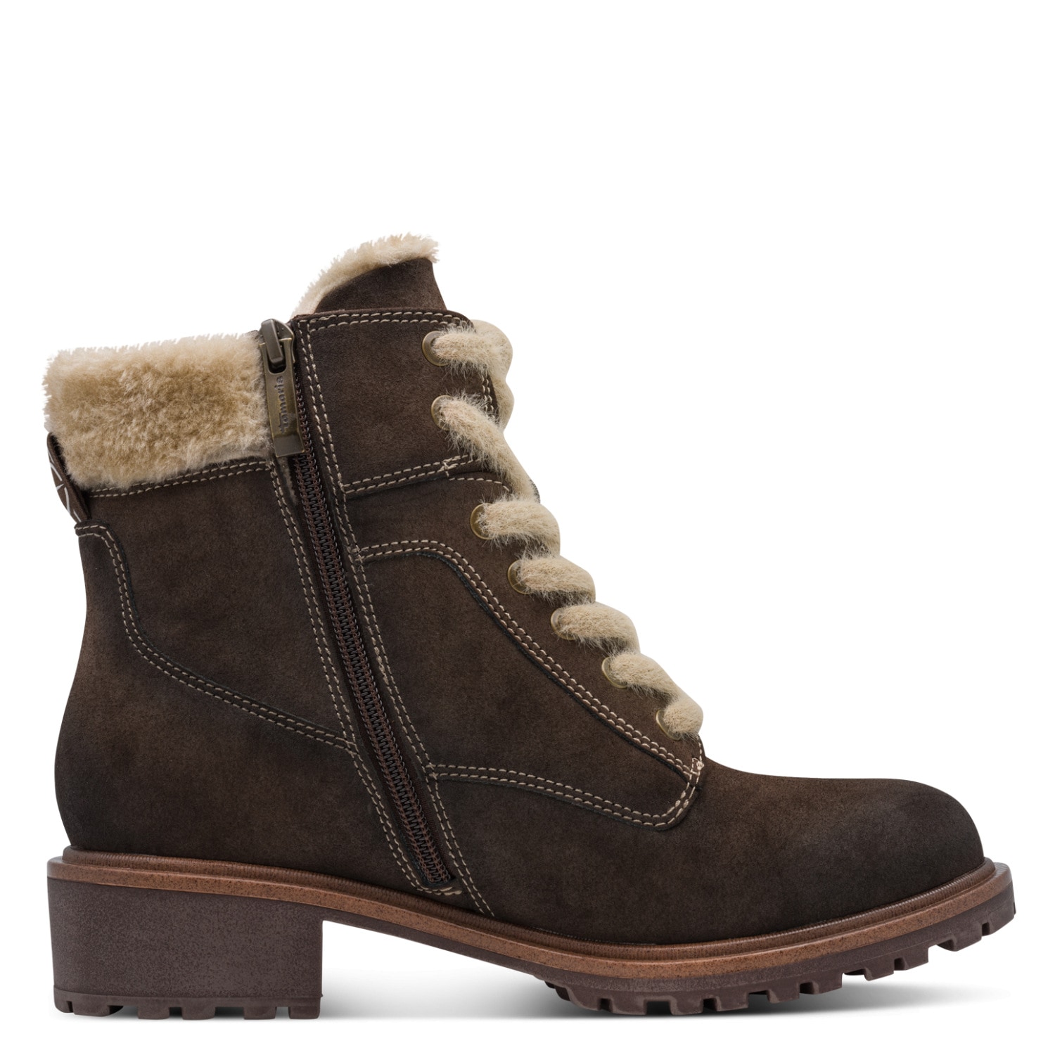 Tamaris Winterboots  Blockabsatz, Schnürboots, Winterstiefelette mit Duo Tex-Ausstattung