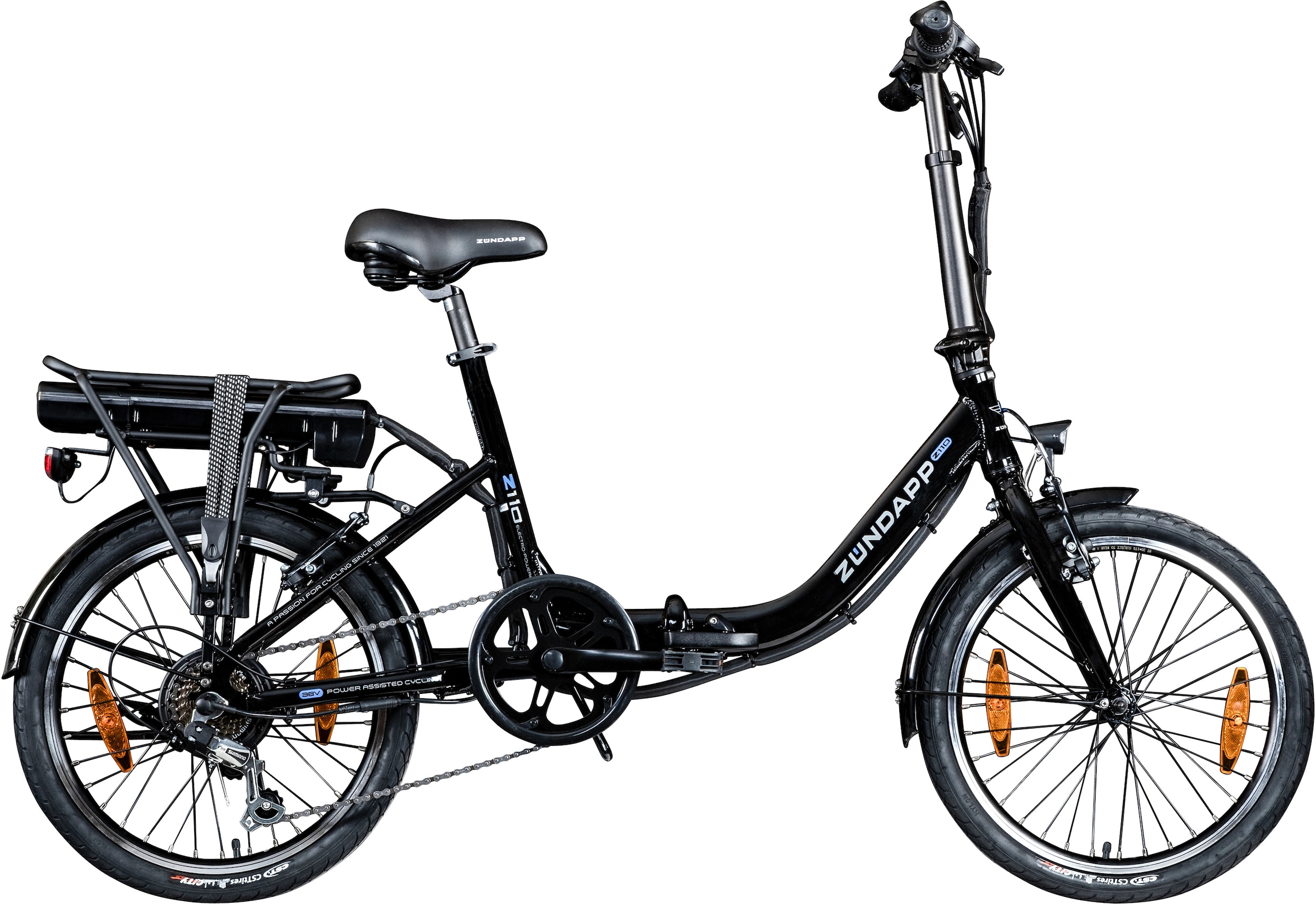 E-Bike »Z110«, 7 Gang, Shimano, RD-TY21 Tourney, Heckmotor 250 W