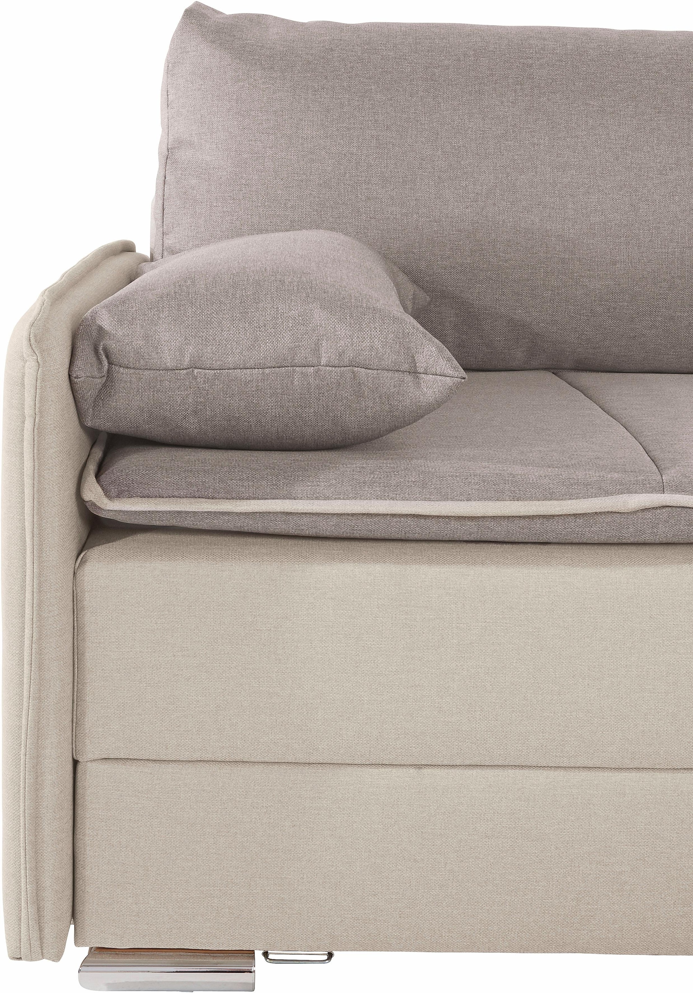 INOSIGN Ecksofa »Dream L-Form«, mit Federkern, mit Bettfunktion und Bettkasten