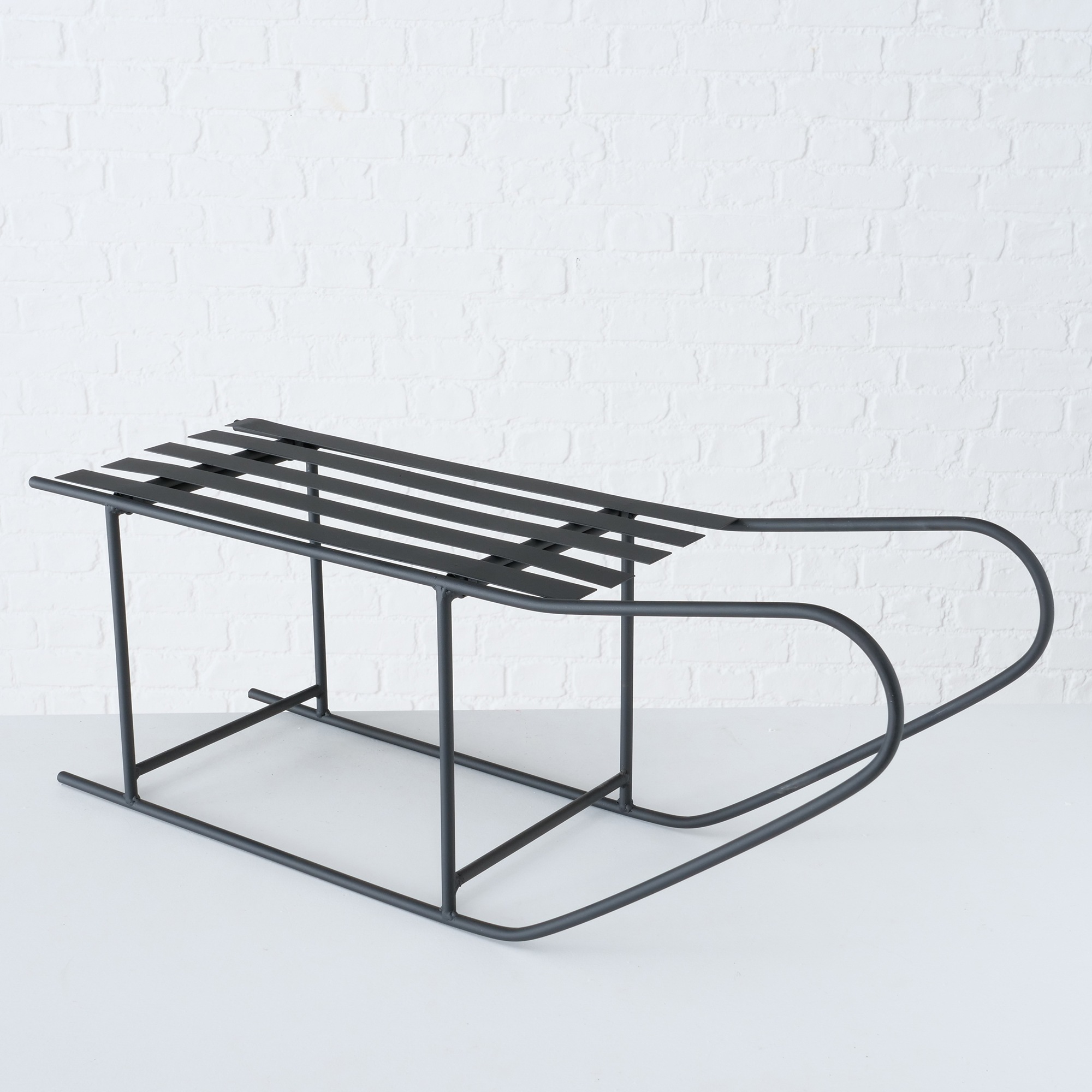BOLTZE Dekoobjekt »Dekoschlitten Samy«, aus Eisen, 77x25 cm, Weihnachtsdekoration