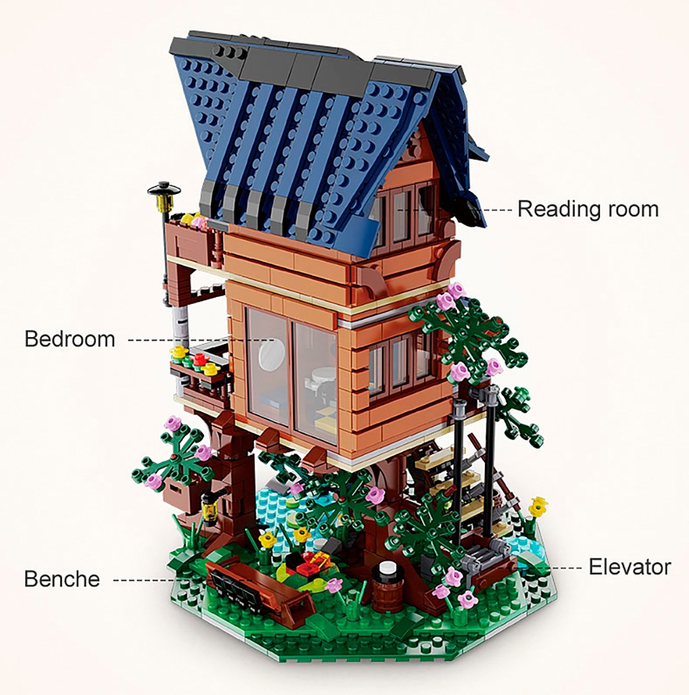 Jamara Konstruktions-Spielset »CaDA, Bricks, Baumhaus 4 Jahreszeiten (402866)« mit LED Licht