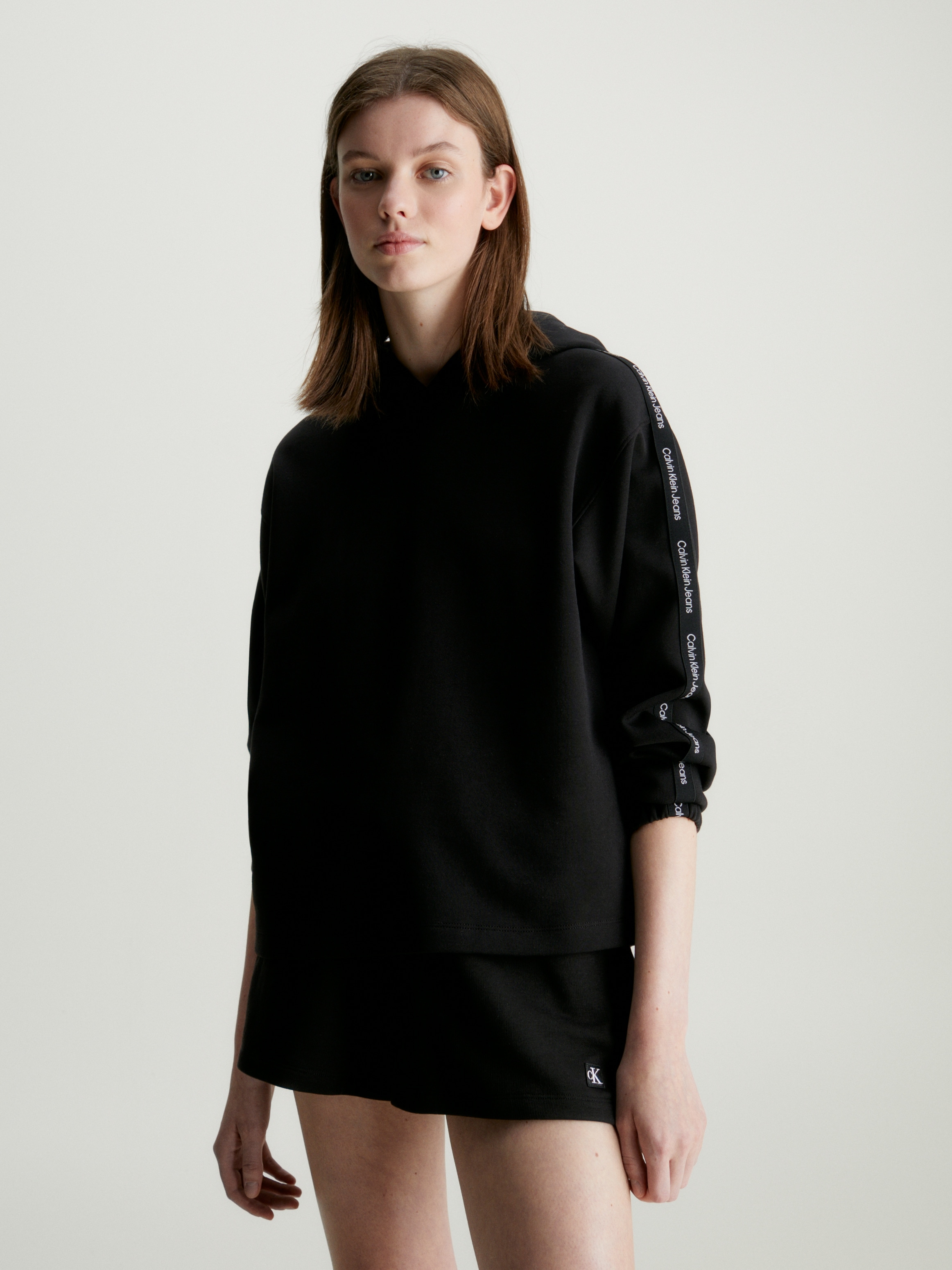 Calvin Klein Jeans Kapuzensweatshirt »LOGO ELASTIC HOODIE«, mit Logoschriftzug