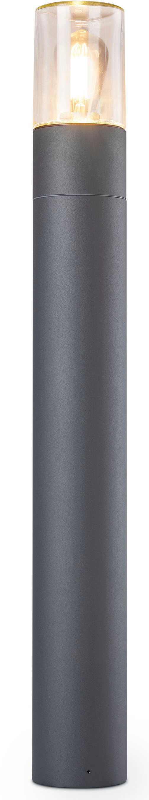 Paco Home Pollerleuchte »AMBRA«, Leuchtmittel E27 | ohne Leuchtmittel, Outdoorleuchte Wegeleuchte Aluminium Außenleuchte Garten E27 IP54