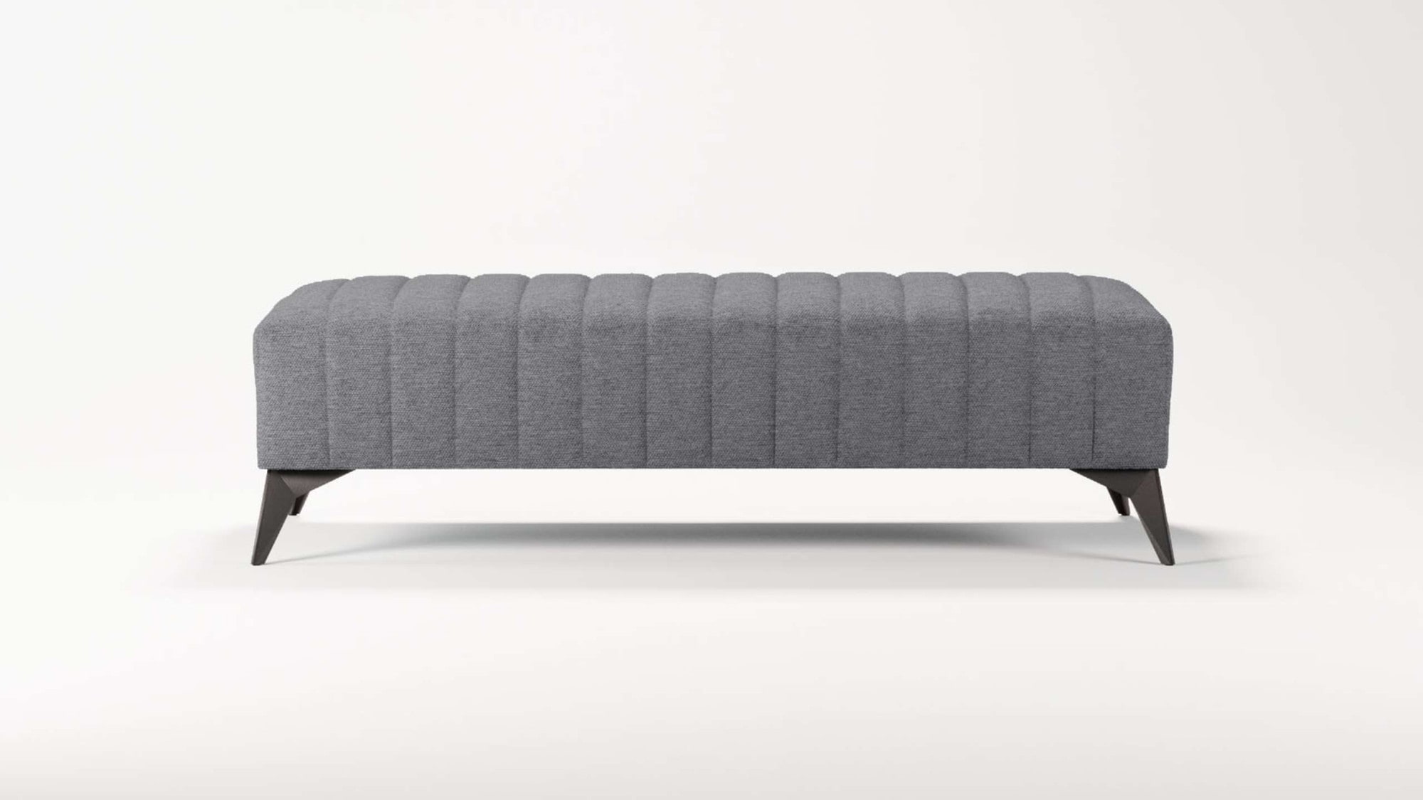Places of Style Polsterhocker »MATTHEW Sitzhocker XXL, Maße B/T/H: 140/60/43 cm«, Steppung, belastbar bis 180 kg