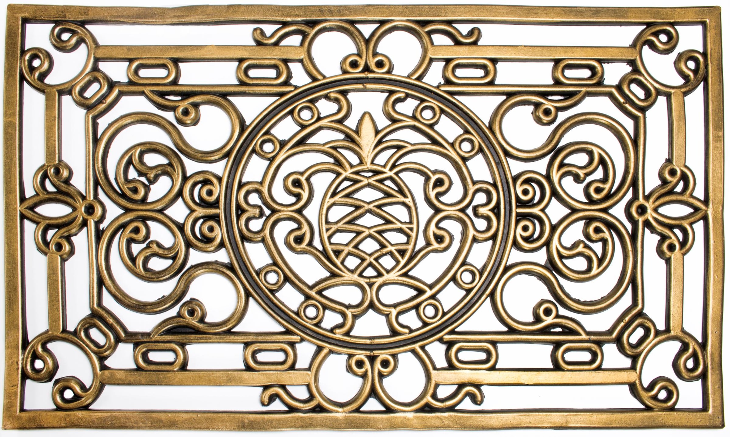 Andiamo Fußmatte »Nabucco« rechteckig 10 mm Höhe Gummi-Fussabtreter, Gusseisen Optik, In- und Outdoor geeignet