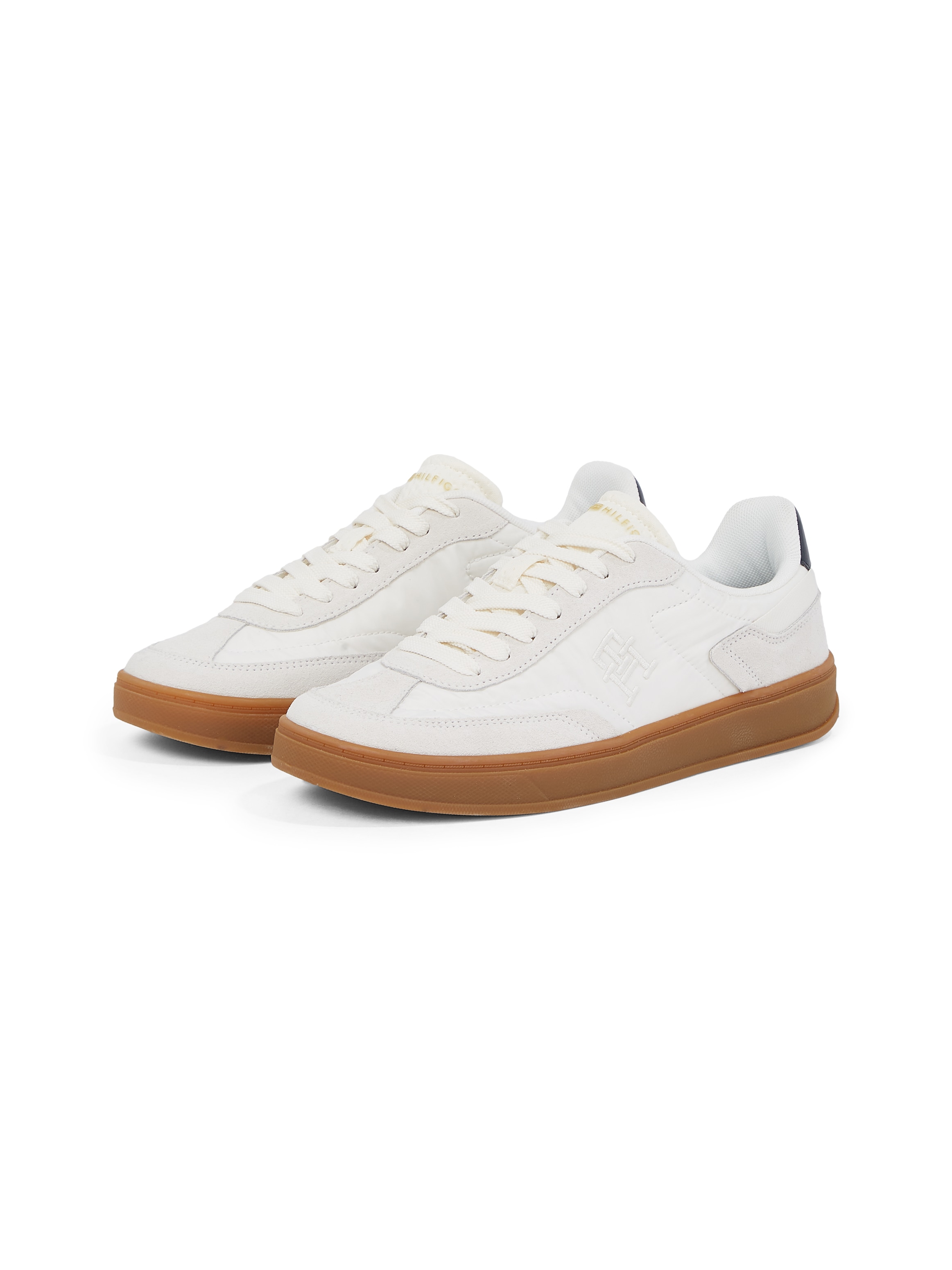 Tommy Hilfiger Plateausneaker »TH HERITAGE SNEAKER«, Freizeitschuh, Halbschuh, Schnürschuh mit Logostickerei