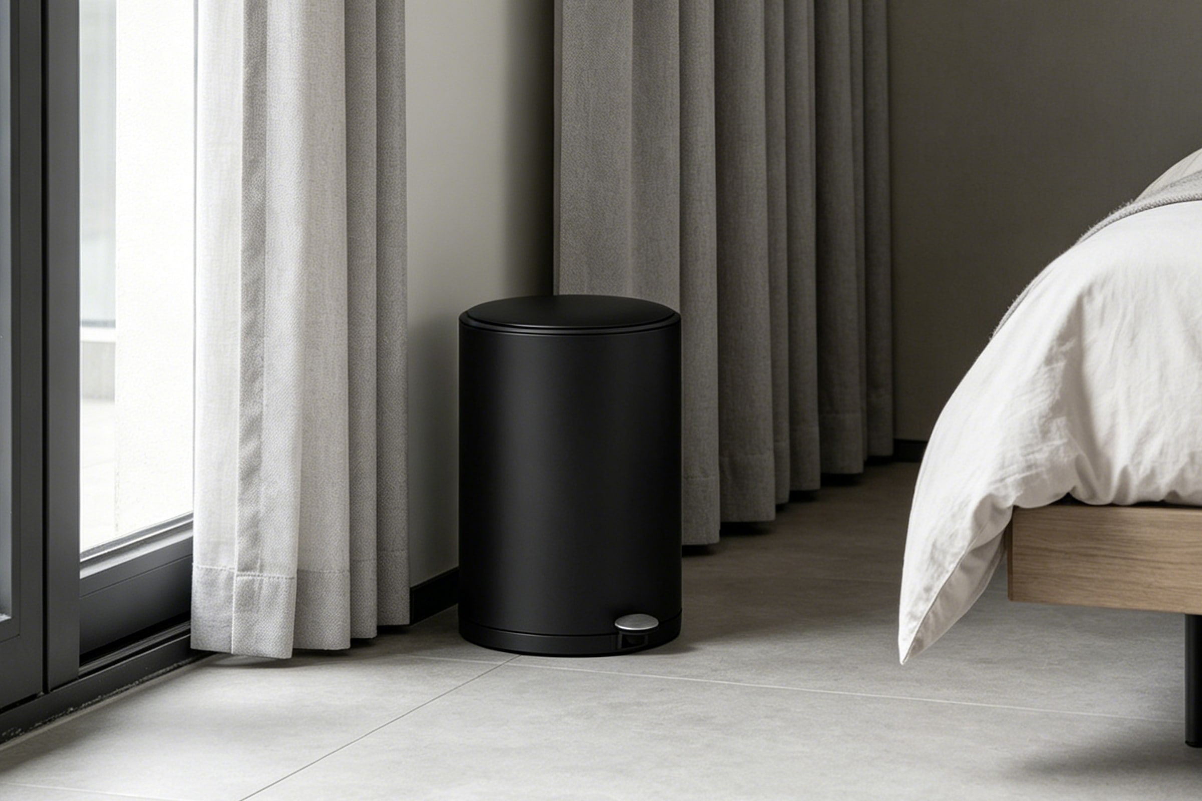 OTTO home Mülleimer »Lennu, Soft Close, versteckter Griff« 1 Behälter moderner Treteimer für Küche oder Bad, Abfalleimer mit Deckel