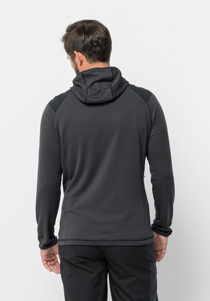 Jack Wolfskin Fleecejacke »KOLBENBERG HOODED FZ M«, mit Kapuze