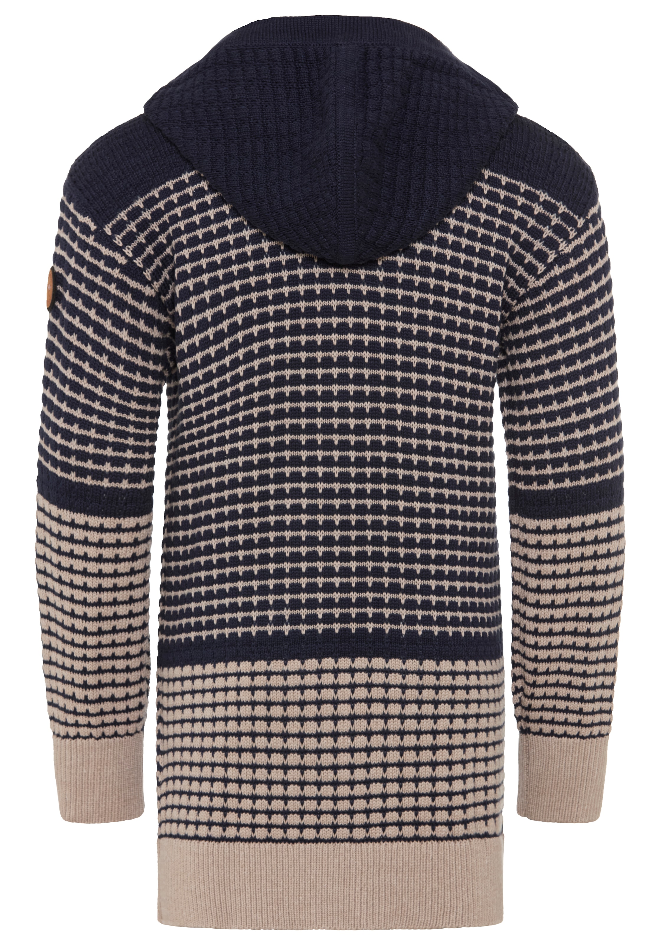 KangaROOS Strickjacke »Long-Strickjacke mit modischen Ringelmuster von KangaROOS« Lange Strickjacke, lässig geschnitten, Grobstrick-Qualität