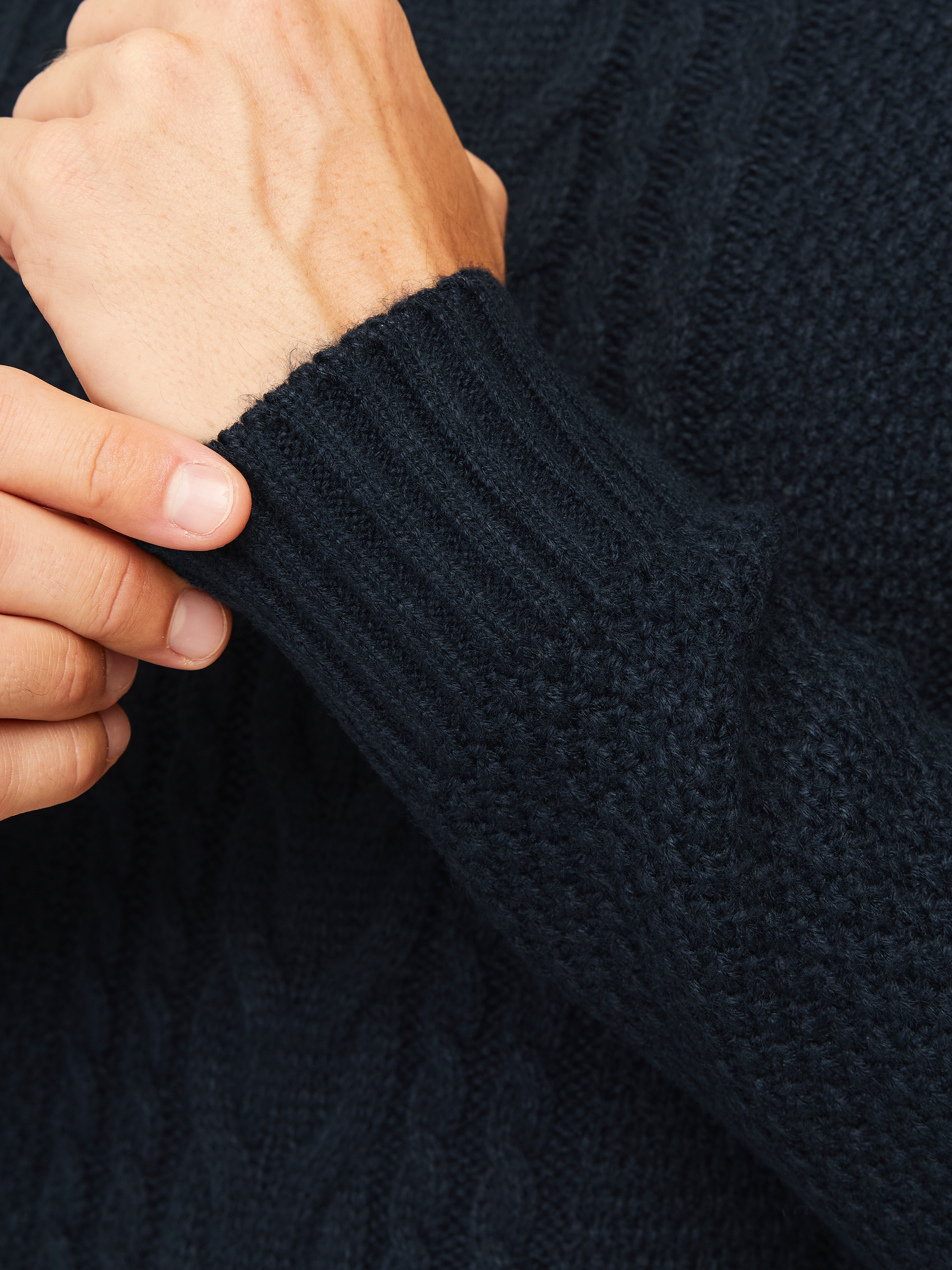 Jack & Jones Rollkragenpullover »JJCRAIG KNIT ROLL NECK AW24«, mit Zopfmuster
