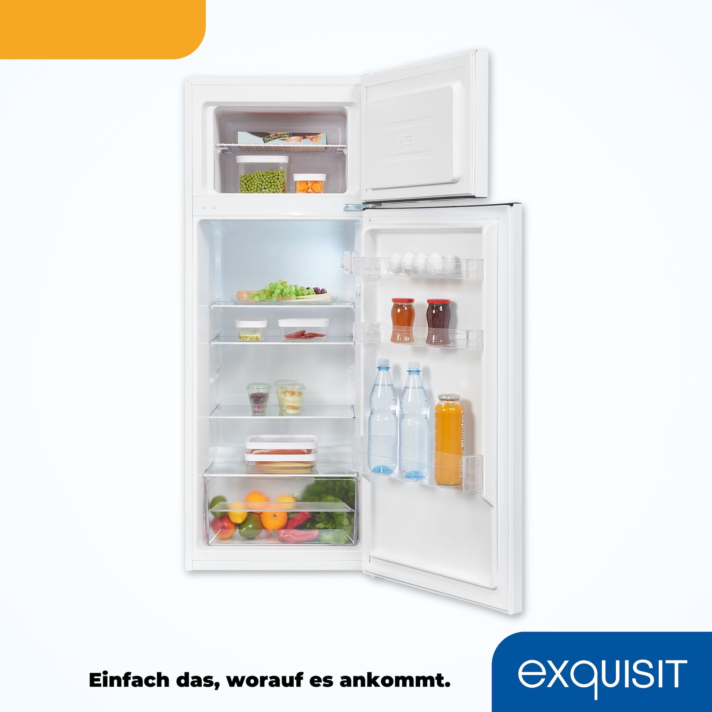 exquisit Kühl-/Gefrierkombination »KGC270-45-040E weiss«