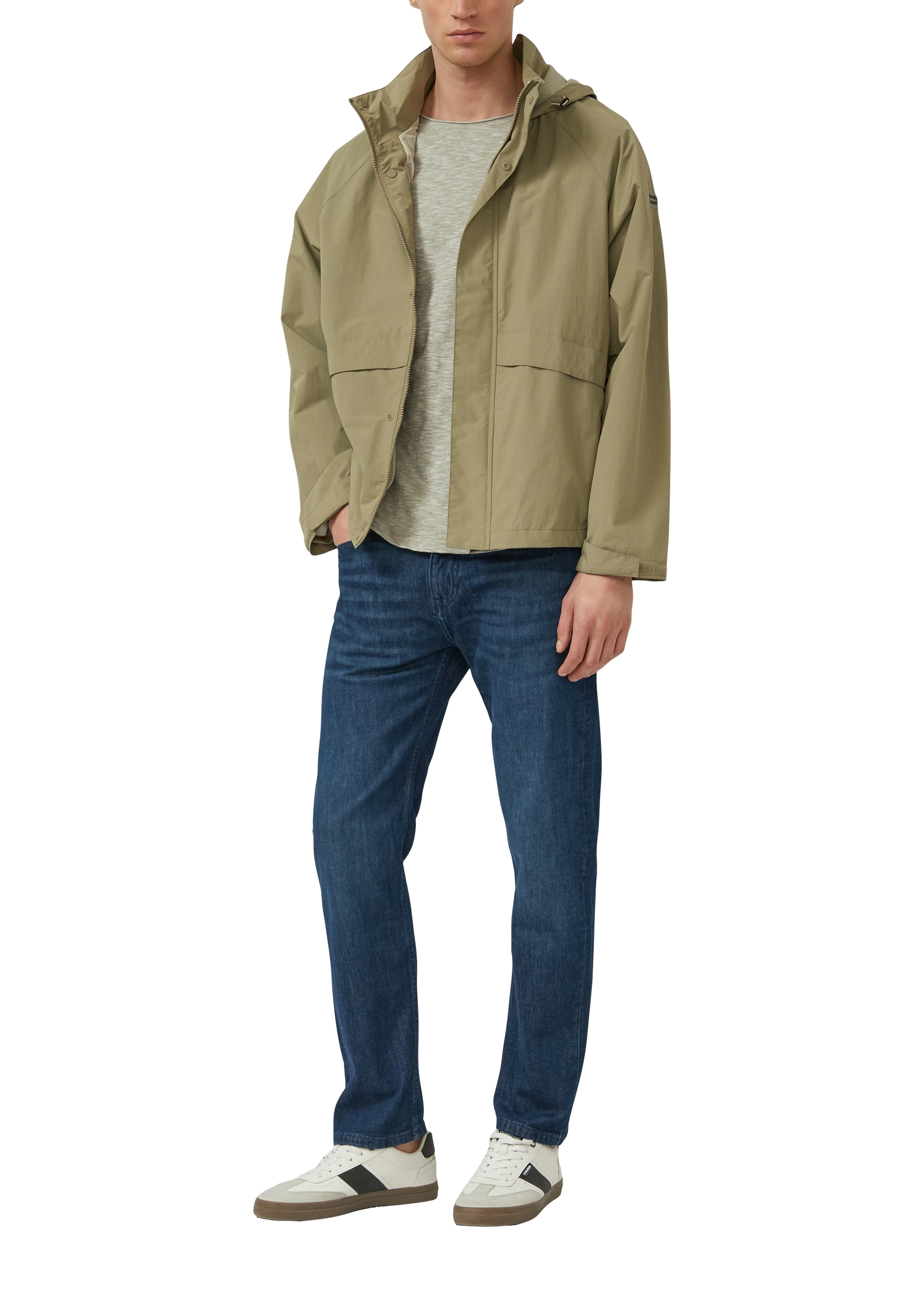 s.Oliver Kurzarmshirt Sommershirt meliert, mit Brusttasche