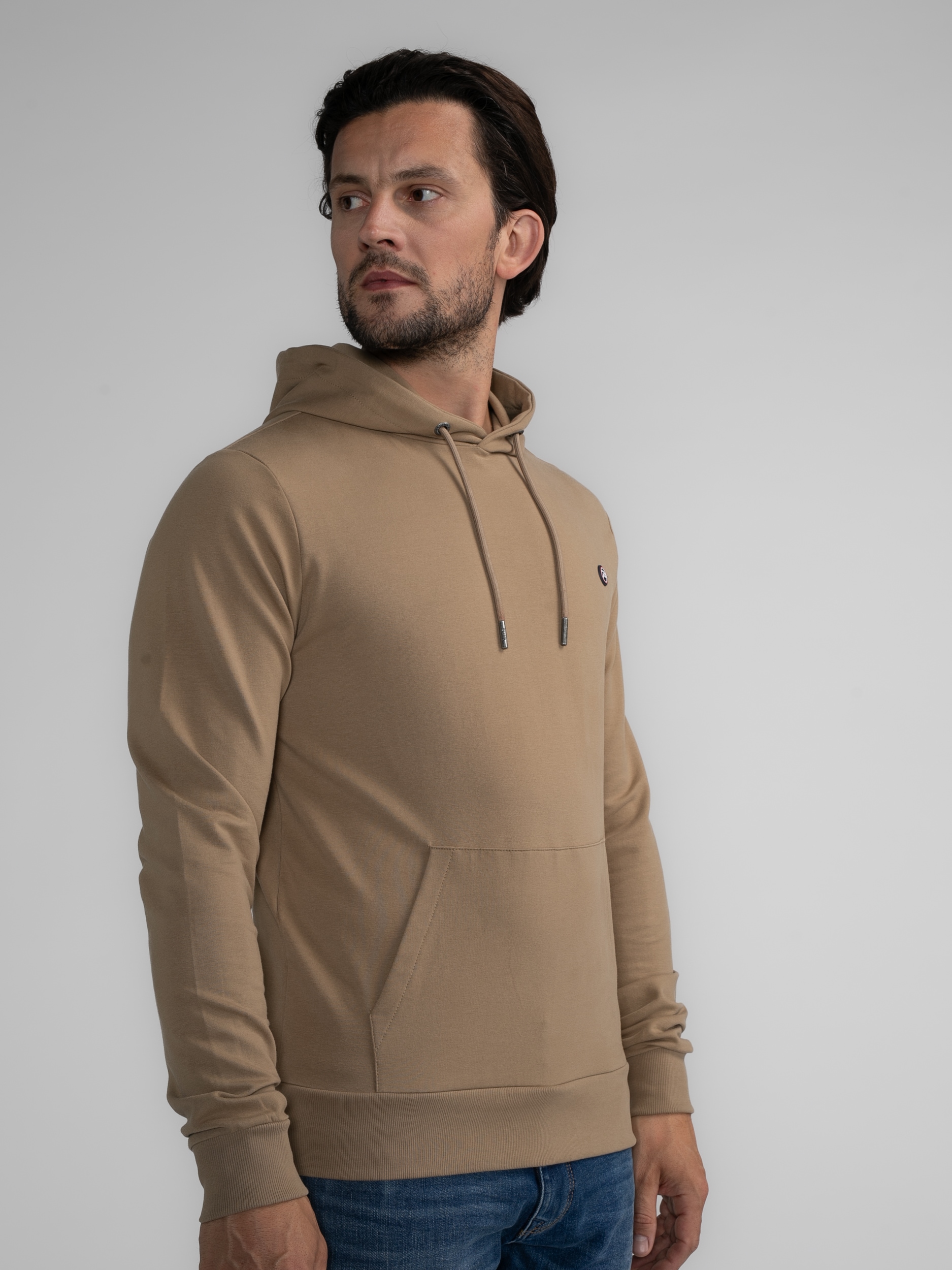 Petrol Industries Herren Sweater mit Kängurutasche in braun, Größe S