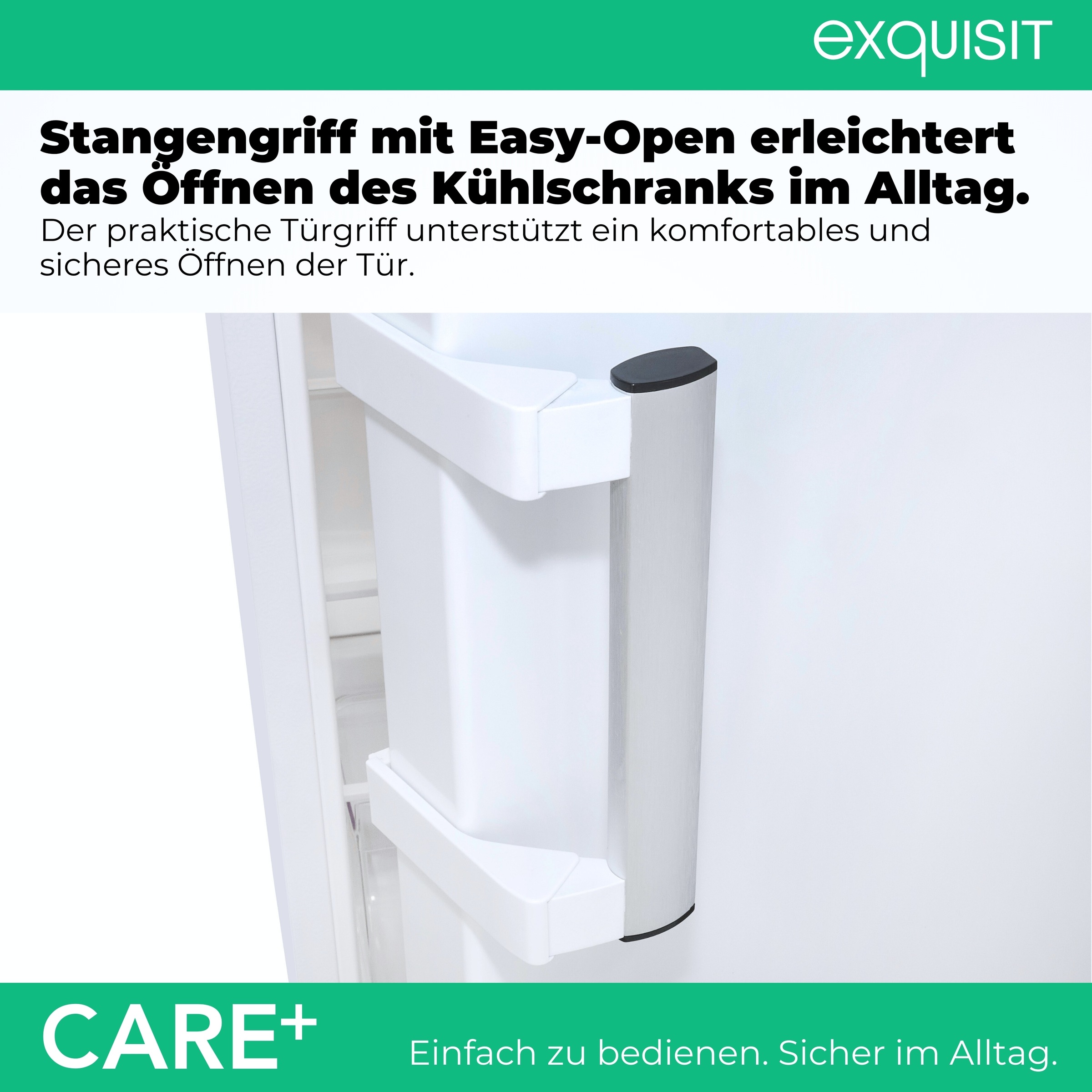 exquisit Kühlschrank »KS16-4-HEA-090E Care weiss« 86,5 cm hoch 54,5 cm breit Kompakter Kühlschrank mit 4*-Gefrierfach, 106 l Kühlvolumen