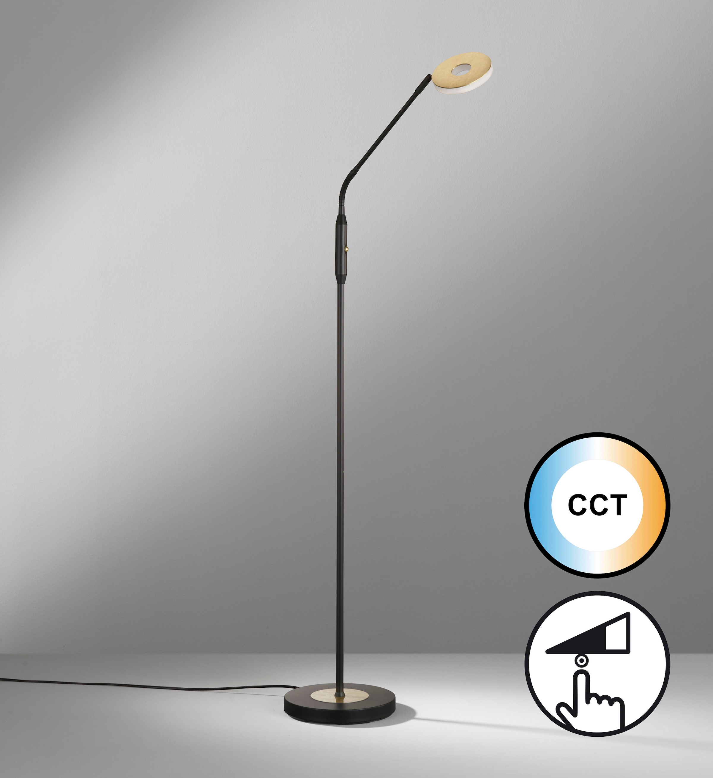 FISCHER & HONSEL Stehlampe »Dent«, 1 flammig, Leuchtmittel LED-Modul | LED fest integriert, langlebige LED, dimmbar