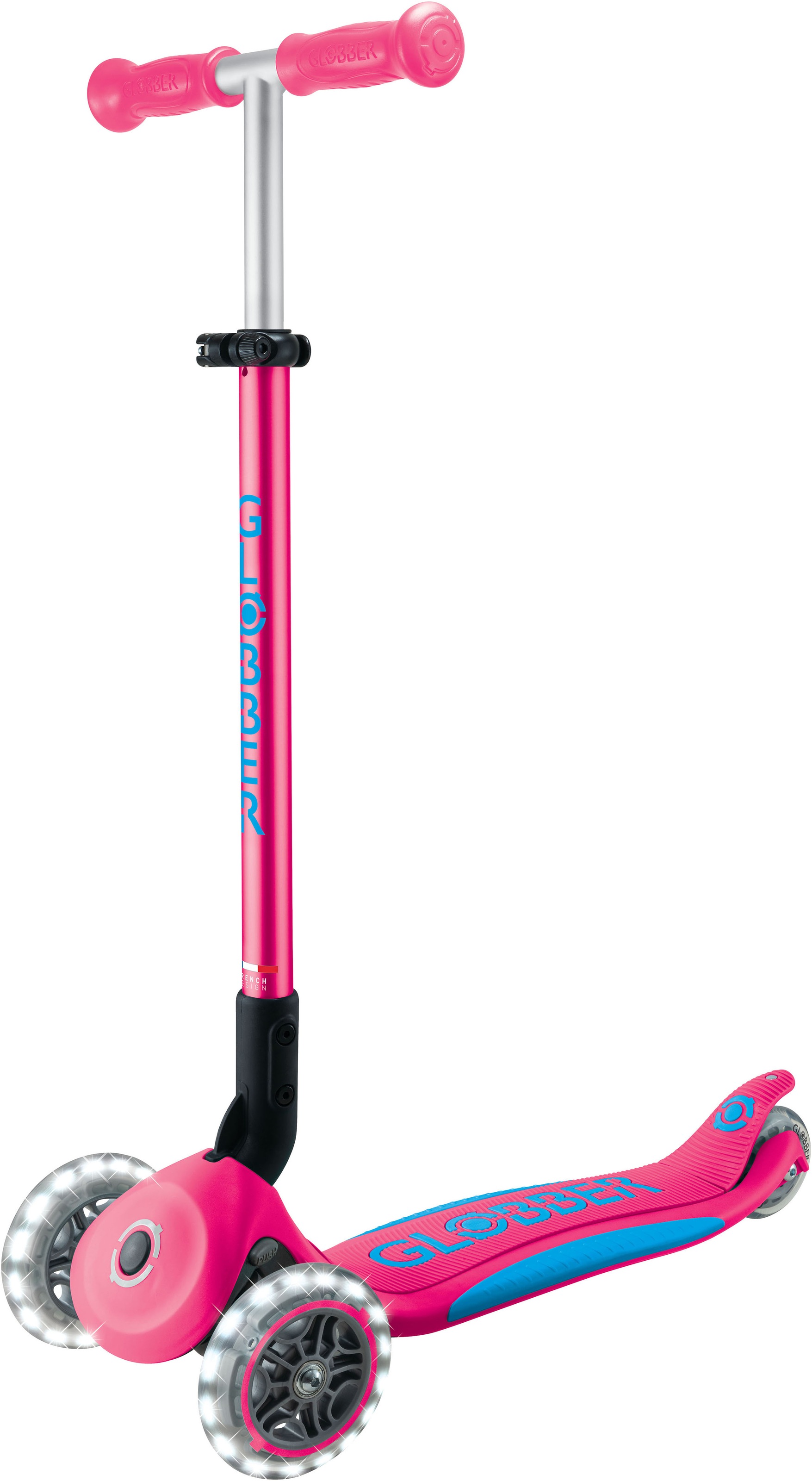 Globber Tretroller »GLOBBER ELITE LIGHTS, mit Leuchtrollen«