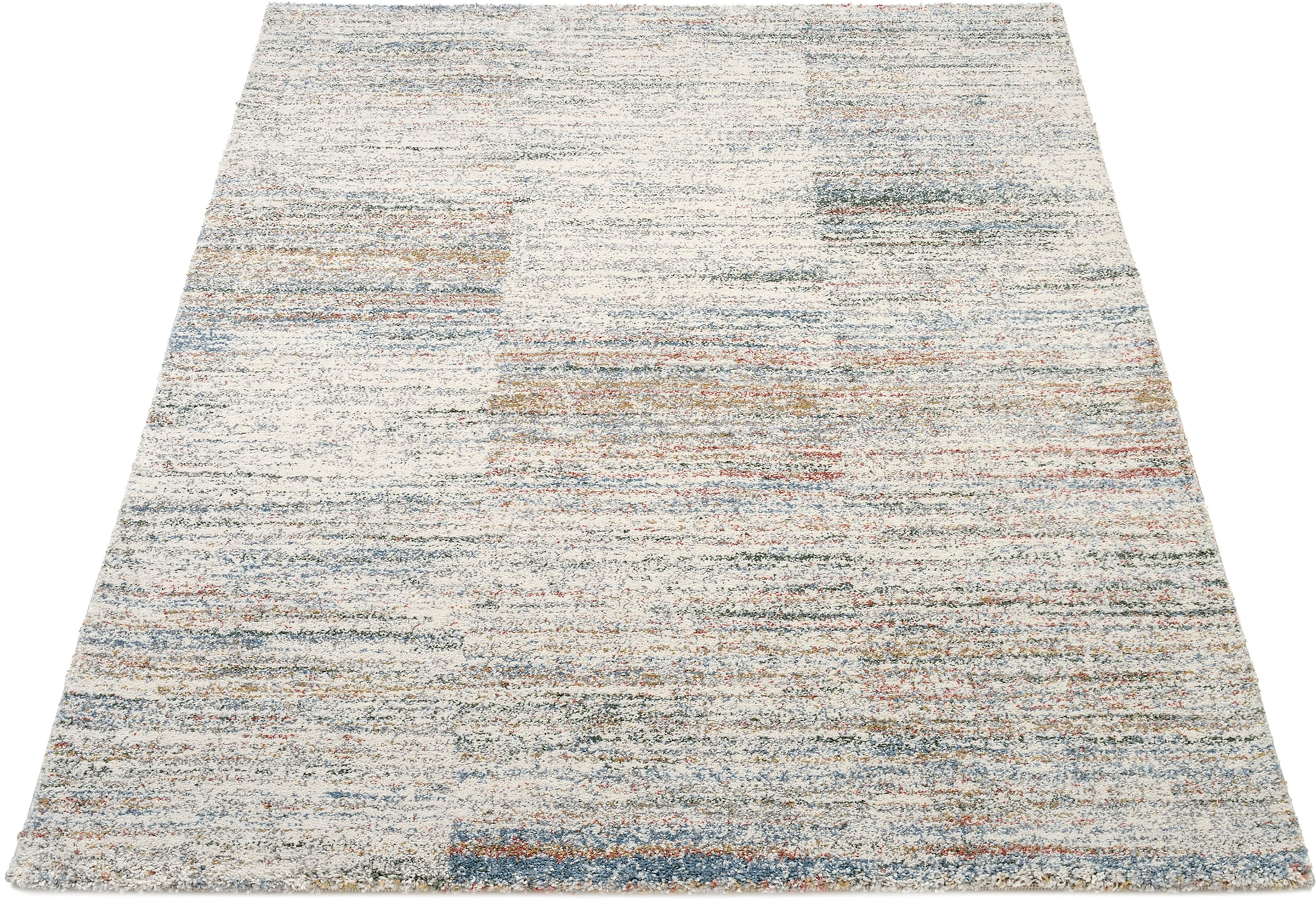 Teppich »NEW VILLA LINES«, quadratisch, moderne melierte Farben, Vintage Look, Wohnzimmer