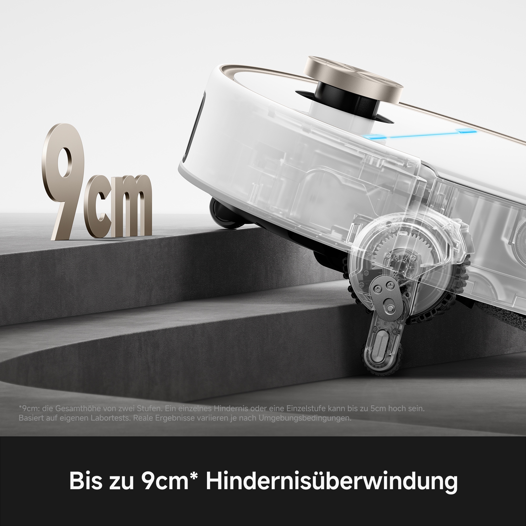 Mova Saugroboter »mit Wischfunktion  V70 Ultra Complete, 40.000 Pa Saugkraft« MaxiReachX-Doppelverlängerung, 15N Abwärtsdruck & 300 U/min Wischen