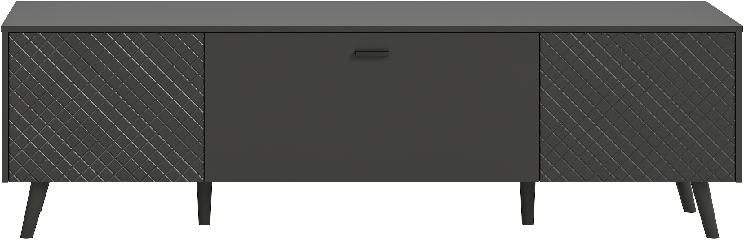 Home affaire Lowboard »RHOMBUS,hochwertige MDF-Front mit Karo-Optik« 1 Stk. tlg. TV-Unterschrank, Lowboard, TV-Schrank, Wohnzimmer