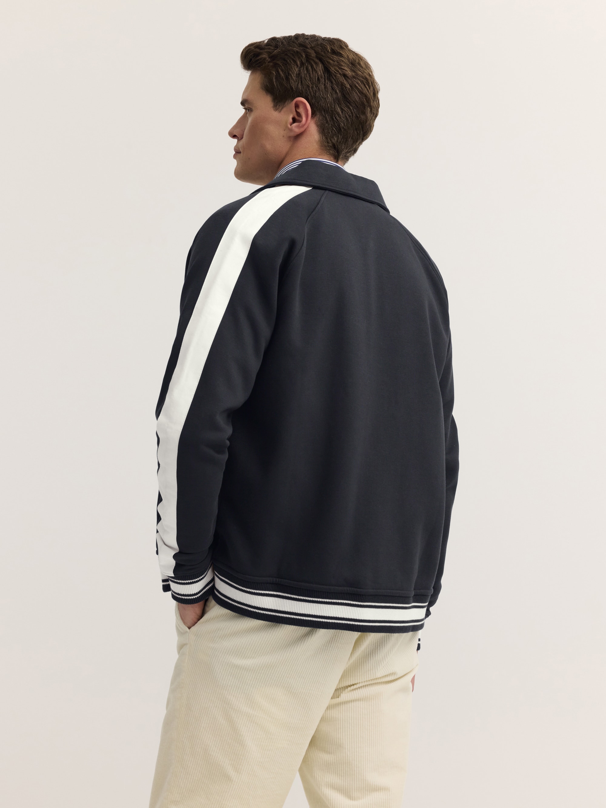 bugatti Sweatjacke »Modern Fit« Modern Fit College Baumwollmix