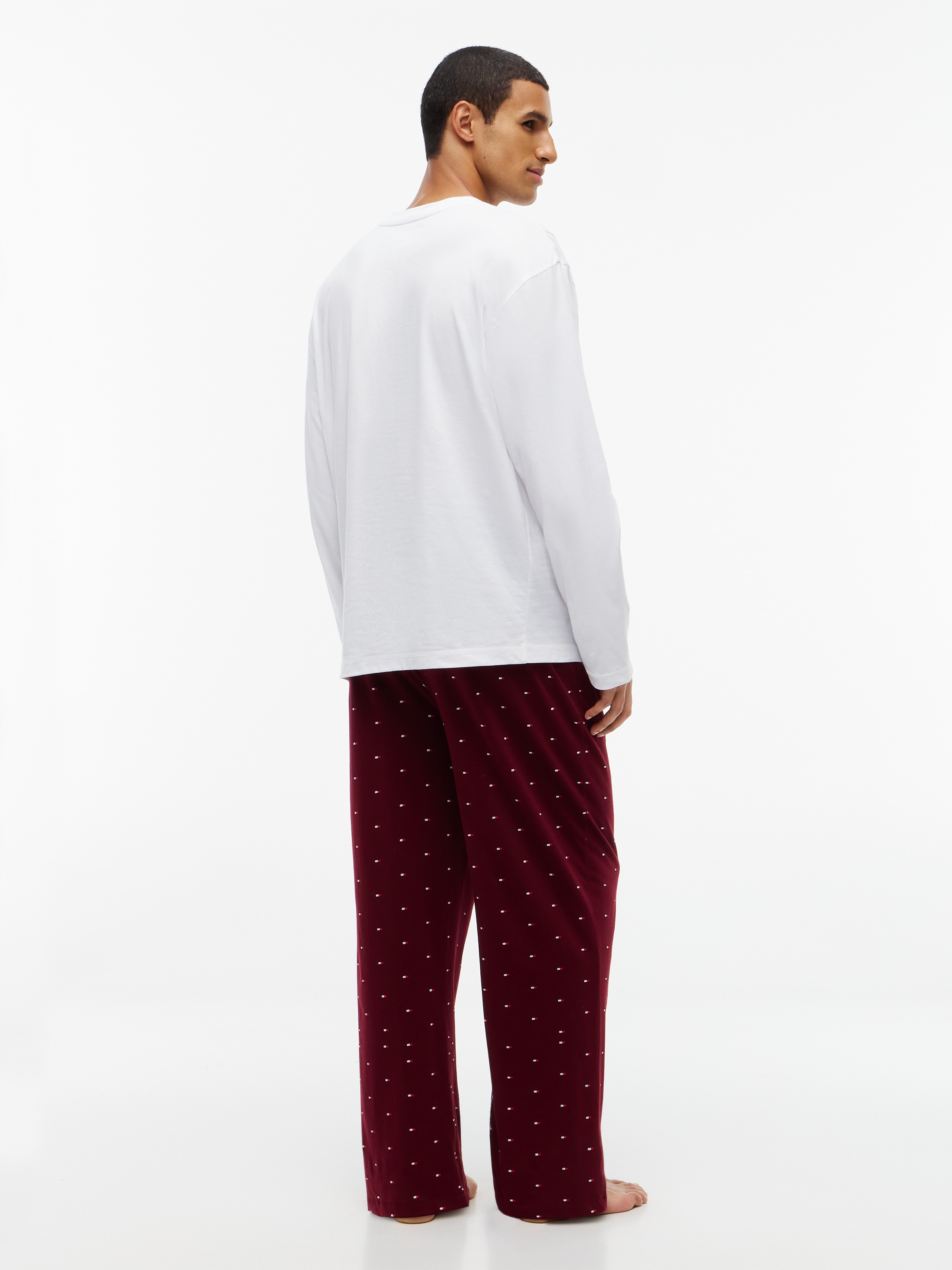 Tommy Hilfiger Underwear Pyjama »LS JERSEY LOGO PJ SET PRINT«