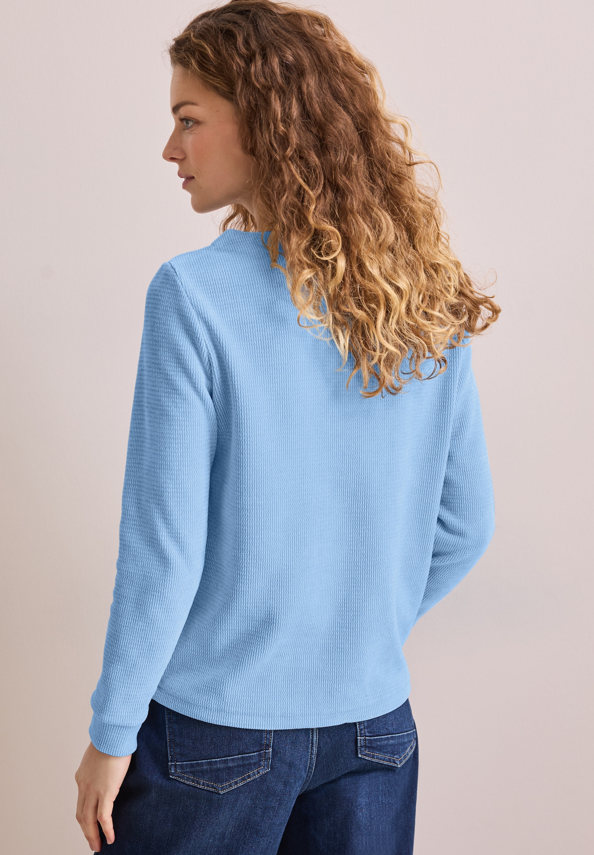 Cecil Langarmshirt, in Cord Qualität