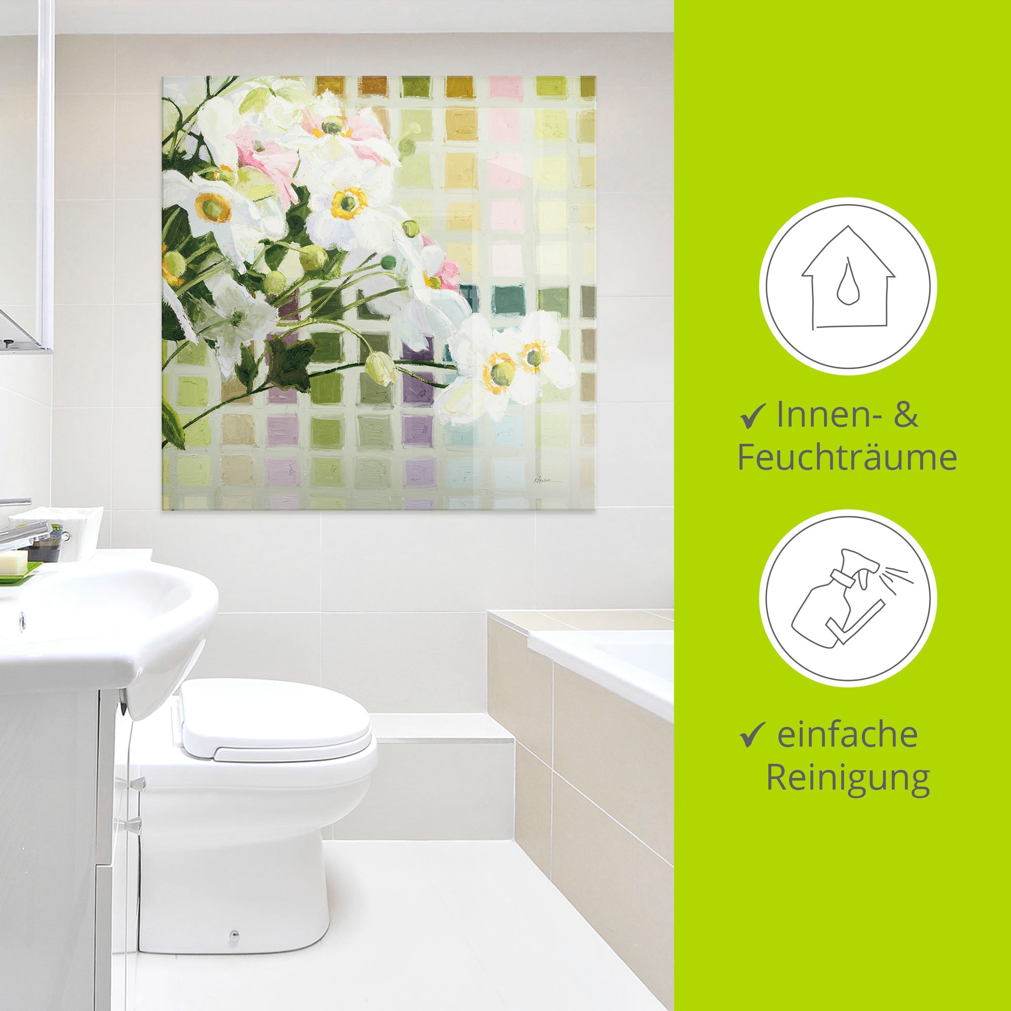 Artland Glasbild »Color Chart I« 1 Stk. tlg. in verschiedenen Größen