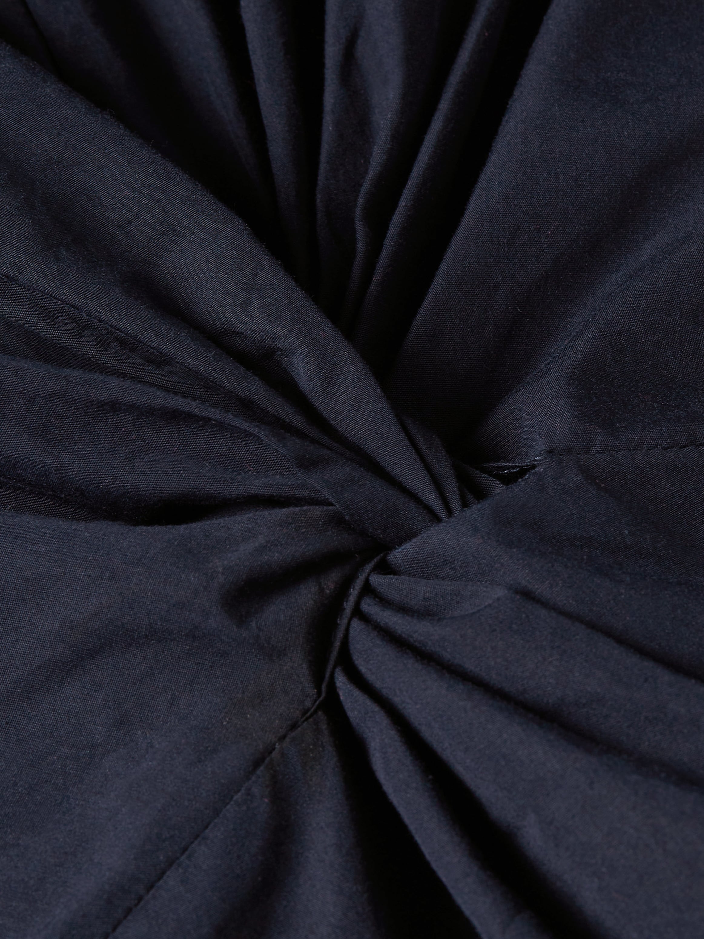 Tommy Hilfiger Blusenkleid »SOLID POPLIN MIDI DRESS SS«, mit modischem Knotendetail in der Taille