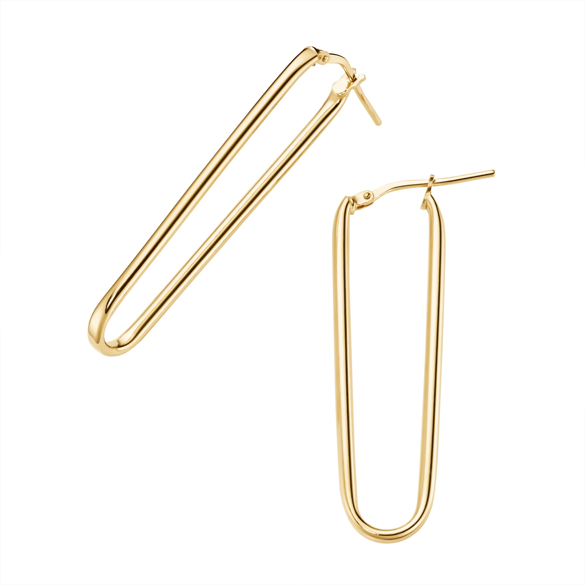 Firetti Paar Creolen »Schmuck Geschenk Silber 925 Ohrschmuck Ohrringe länglich oval«