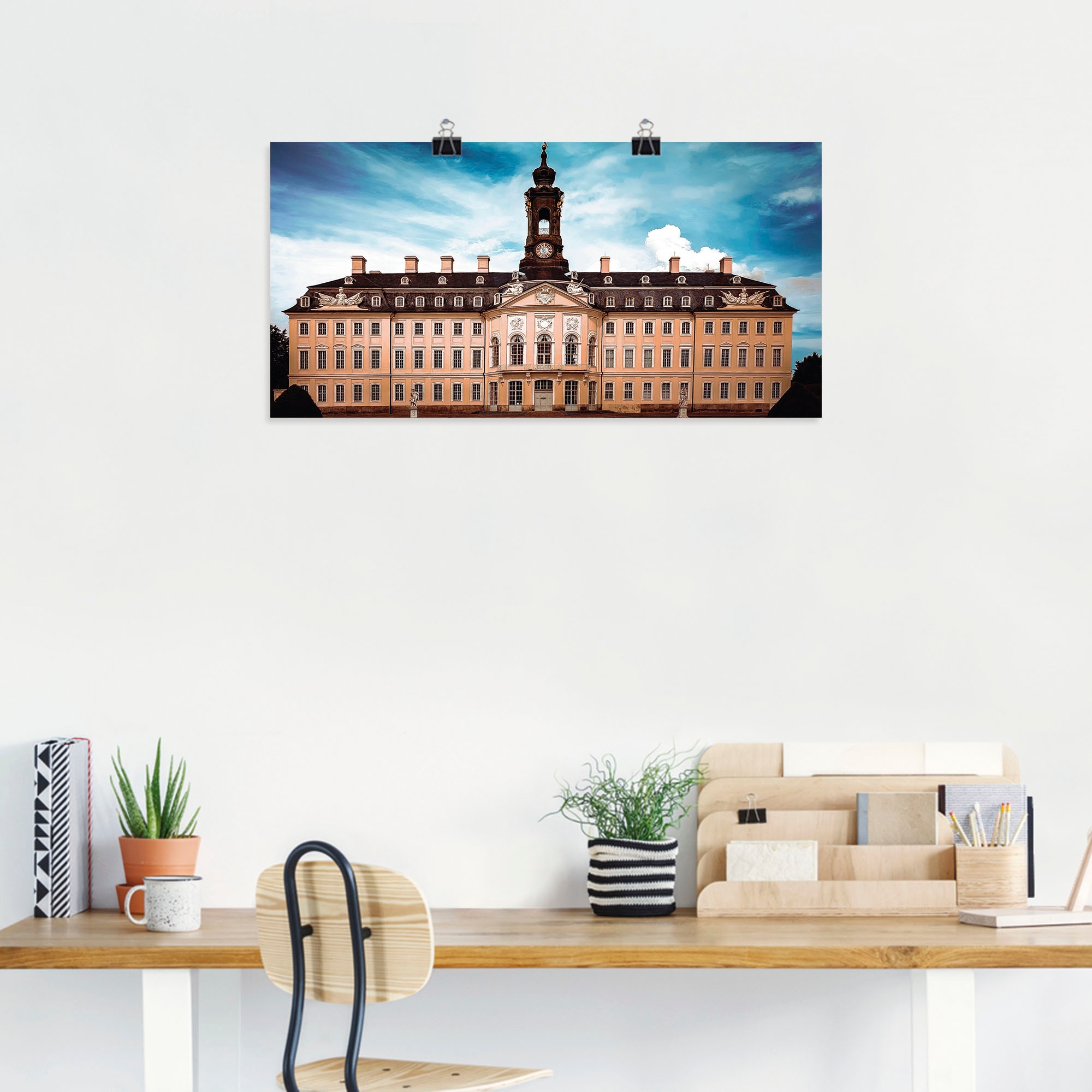 Artland Wandbild »Schloss Hubertusburg Wermsdorf«, Gebäude, (1 St.), als Alubild, Leinwandbild, Wandaufkleber oder Poster in versch. Größen