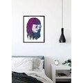 Komar Poster »Grid Violet«, Porträts, Höhe: 70cm