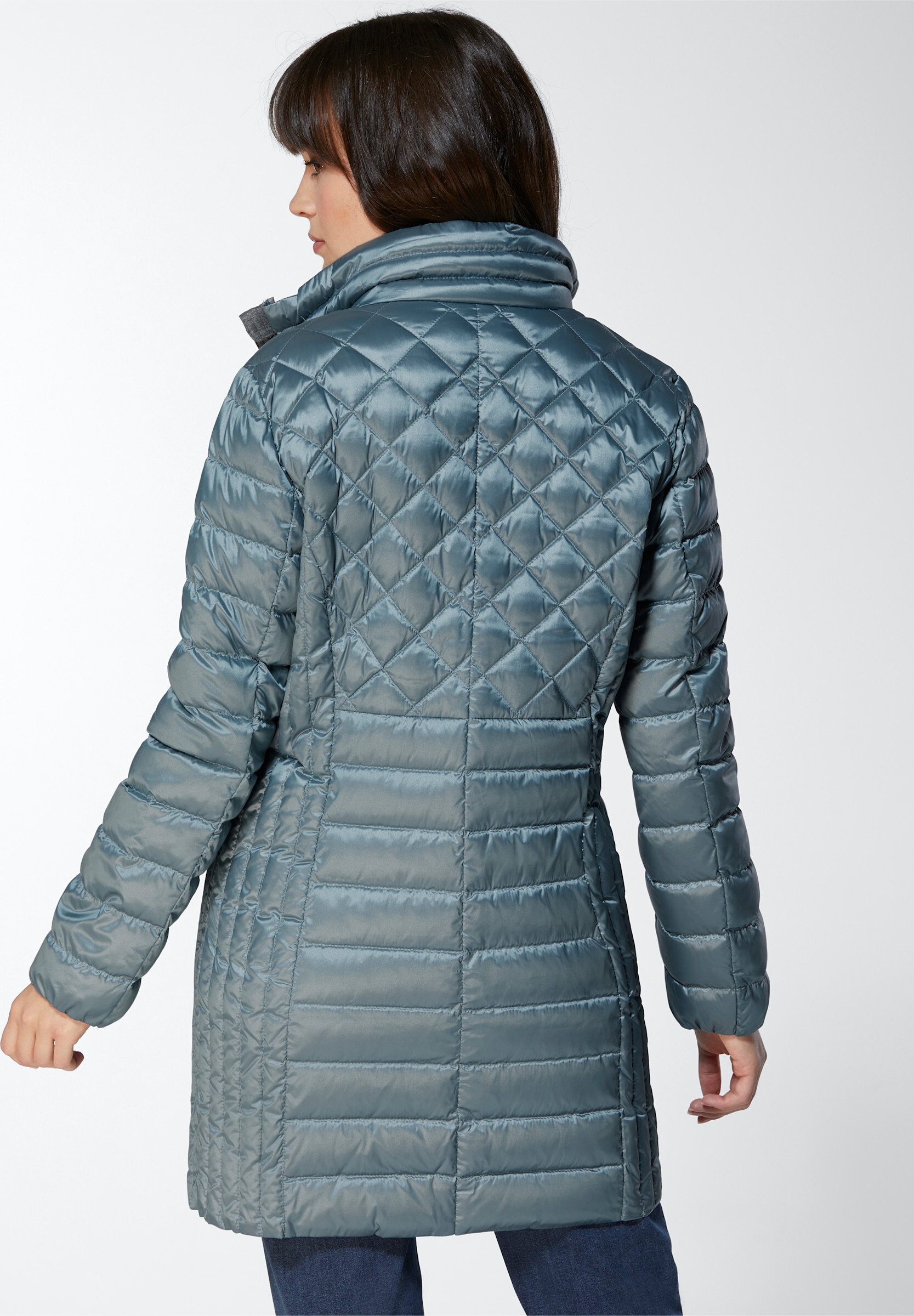 creation L Daunenjacke »Leicht-Daunen-Jacke Leichtdaunenjacke im Steppmuster-Mix« ohne Kapuze