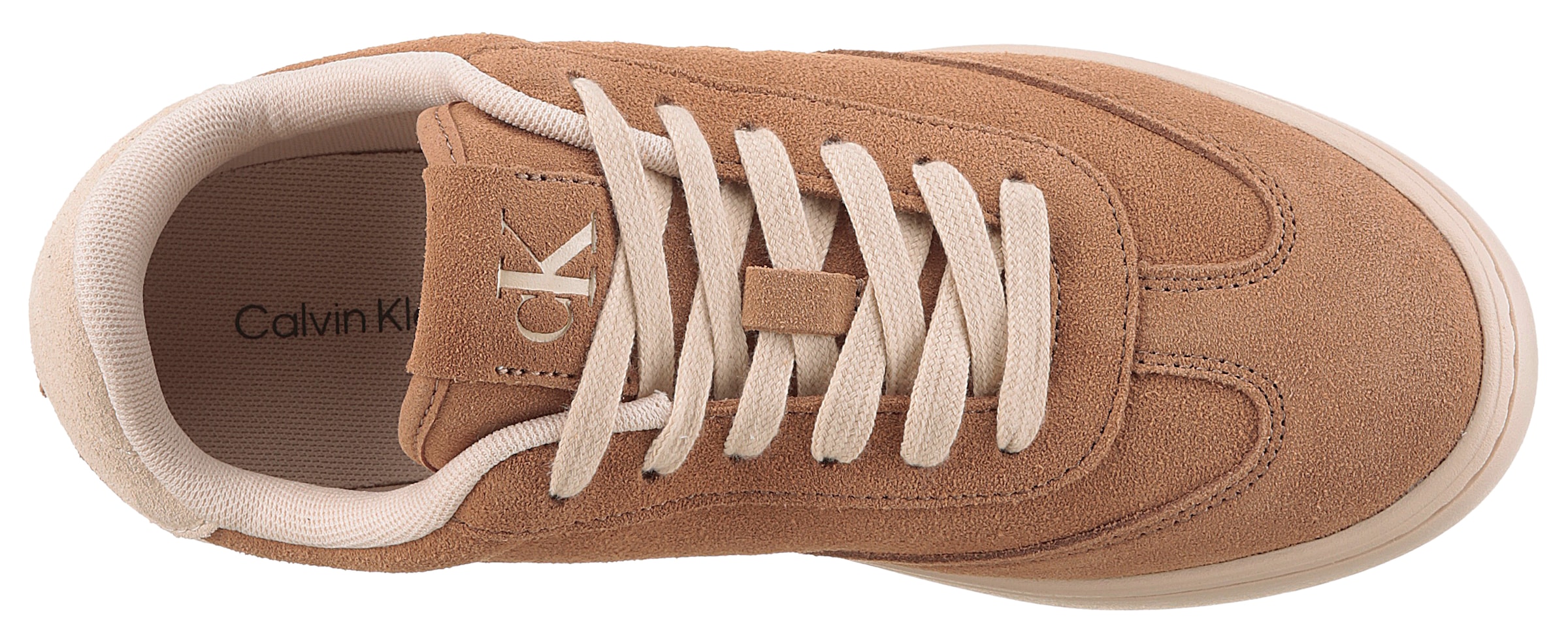 Calvin Klein Jeans Plateausneaker »CLASSIC CUPSOLE LACEUP WT WM«, Schnürschuh, Freizeitschuh, Basket-Sneaker, Halbschuh mit Logo