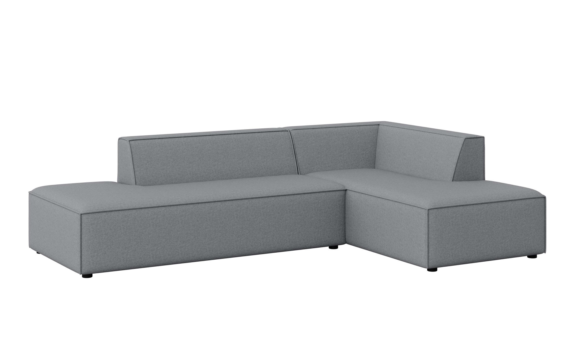 INOSIGN Ecksofa »Ecksofa Cavan mit Ottomane links oder rechts bestellbar«, L-Form mit Wellenunterfederung, Maße B/T/H: 270/180/72 cm
