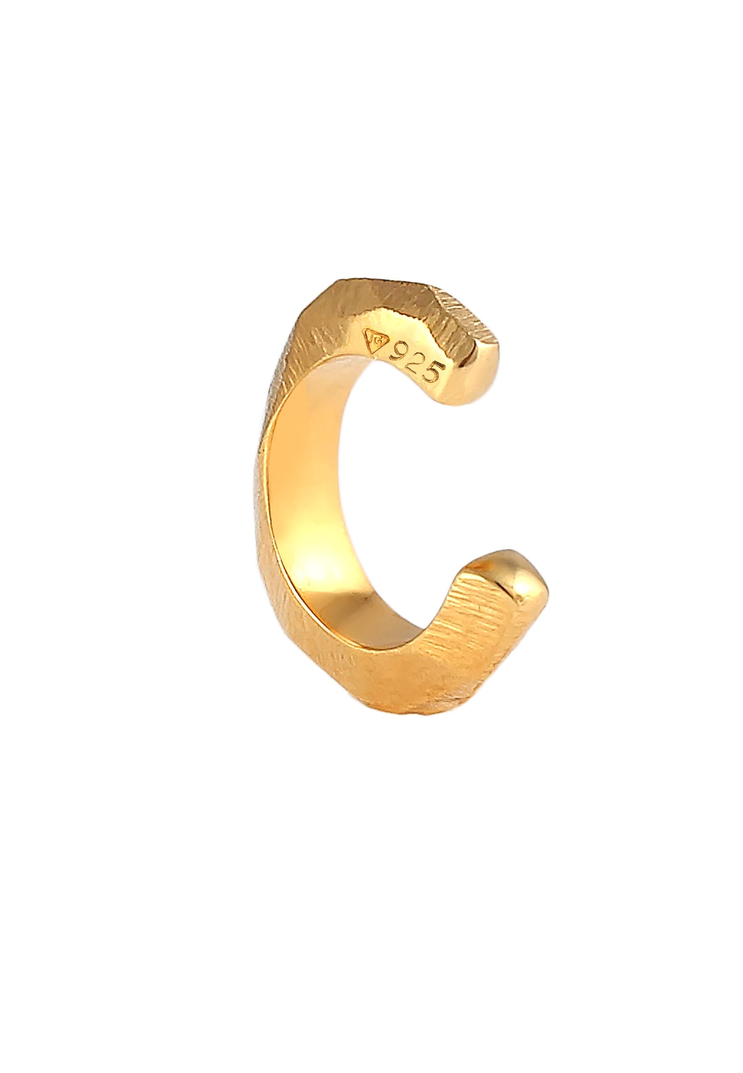 Elli Ohrklemme »Ohrringe Earcuff Klemme Single Facettiert 925 Silber«