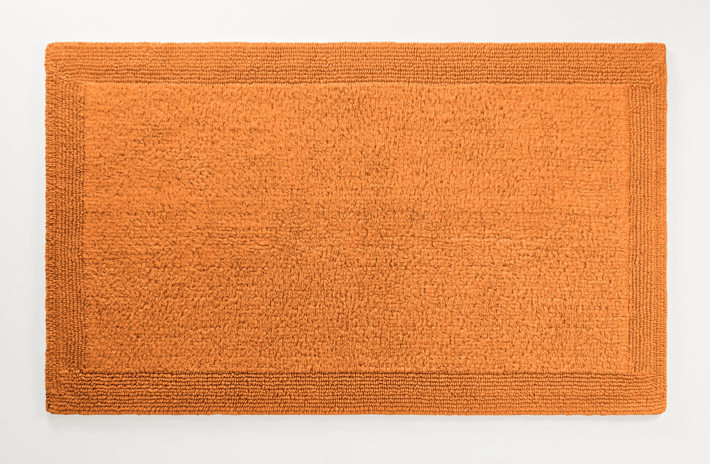 my home Badematte »Kapra, Badvorleger, Badezimmer Teppich«, beidseitig nutzbar-fußbodenheizungsgeeignet-strapazierfähig, mit Bordüre, Badteppich, Badematte, Baumwolle