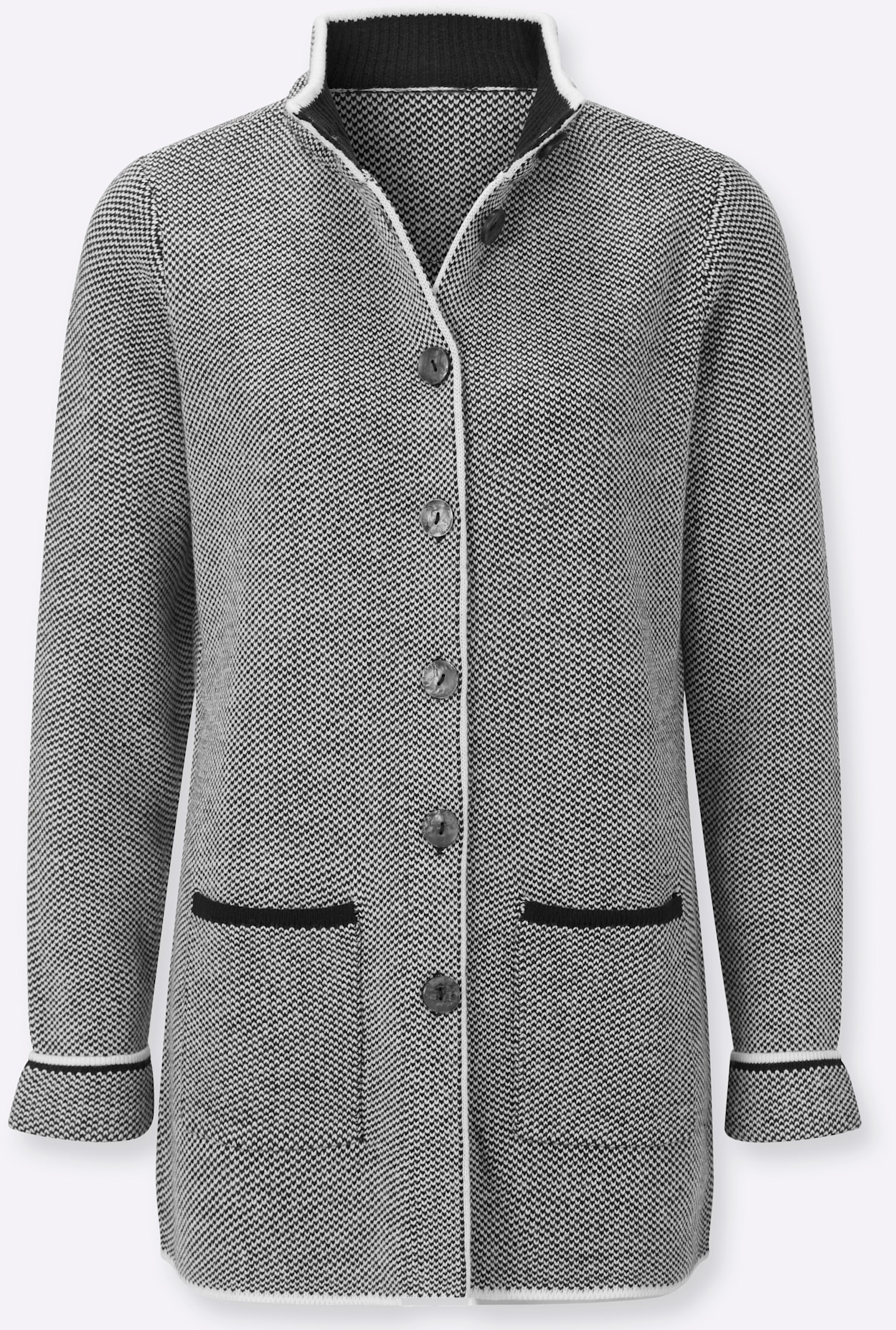 Classic Basics Longstrickjacke