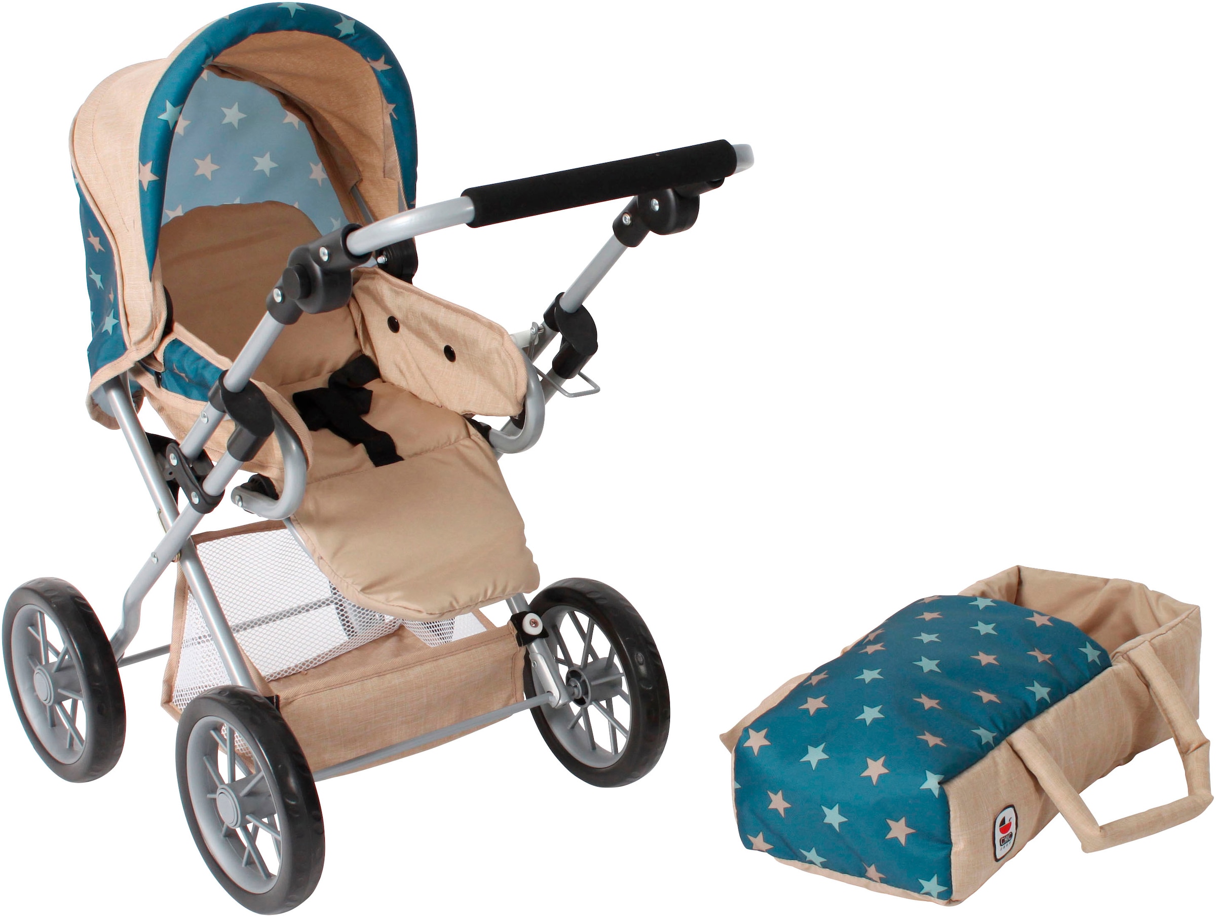 CHIC2000 Kombi-Puppenwagen »Leni«, mit herausnehmbarer Tragetasche