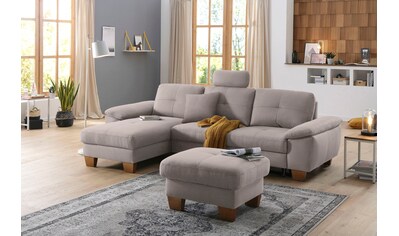 Home affaire Ecksofa »Laverna«, wahlweise mit Bettfunktion in 4 Bezugsqualitäten, Recamierenabschluß kaufen Home affaire Ecksofa »Laverna«, wahlweise mit Bettfunktion in 4 Bezugsqualitäten, Recamierenabschluß kaufen