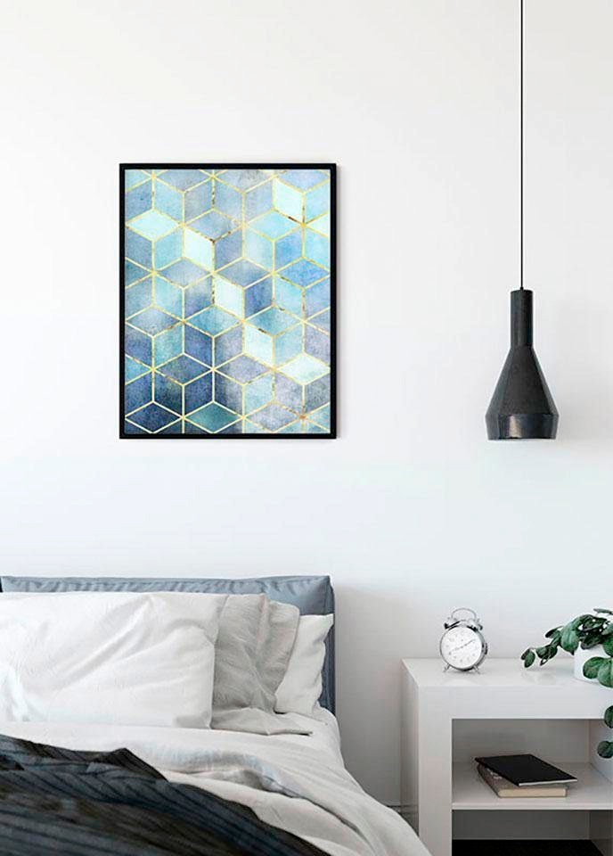 Komar Bild »Mosaik Azzuro« Abstrakt 1 Stk. tlg. Wandbild zur Dekoration - ohne Rahmen