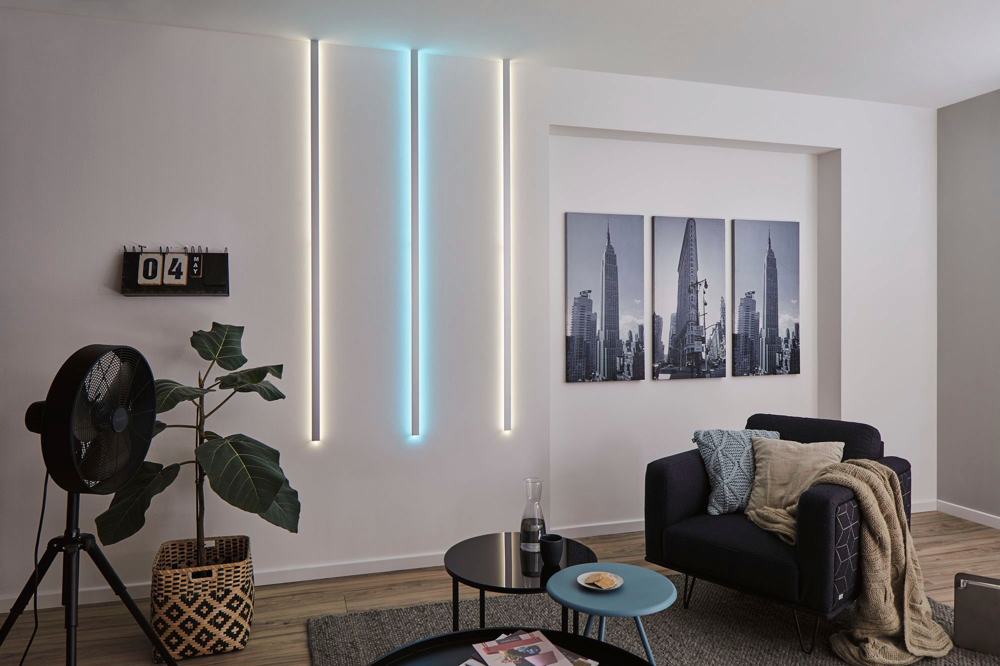 Paulmann LED-Streifen »Duo Profil 1m Alu eloxiert, Aluminium Alu eloxiert, Aluminium«