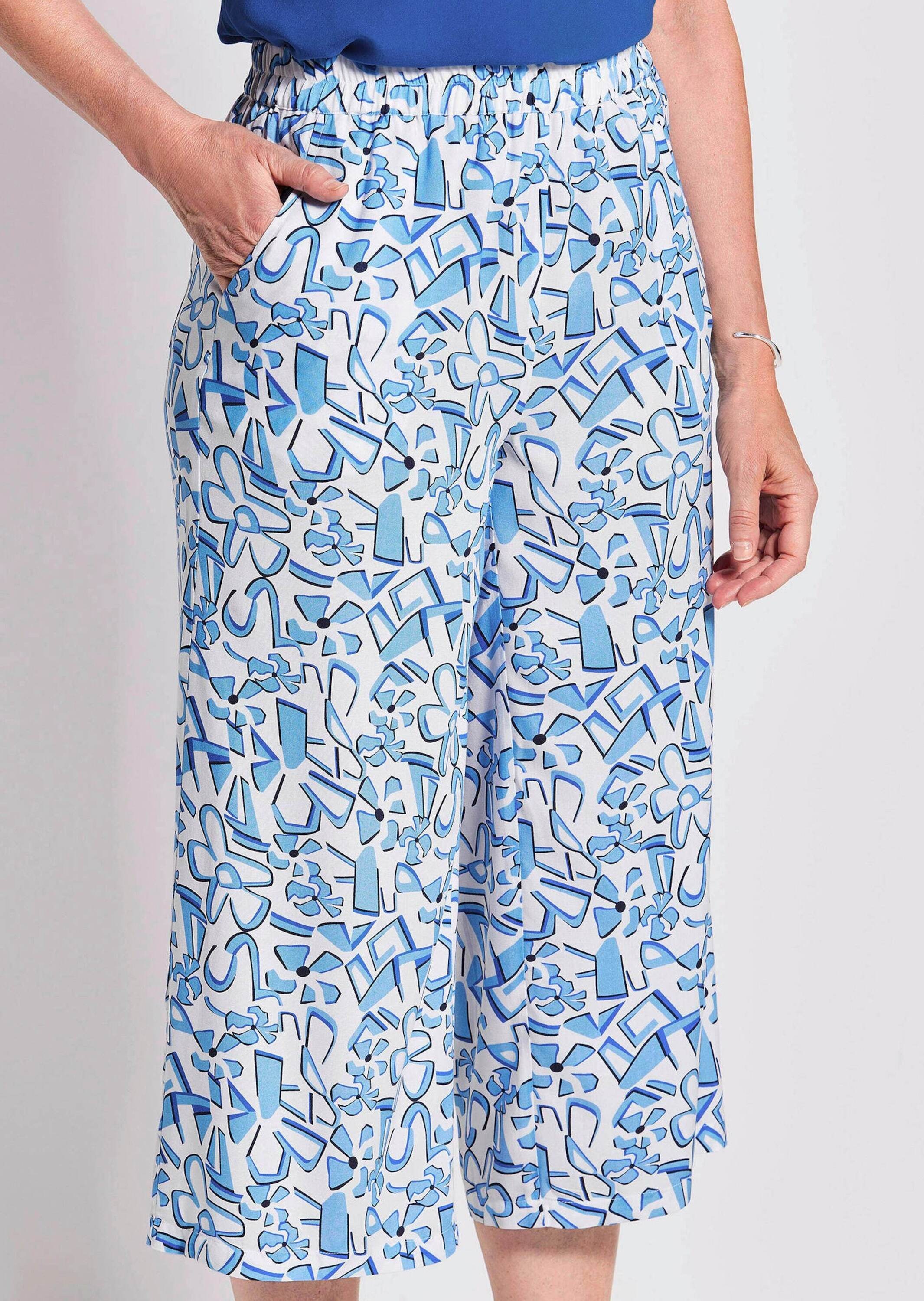 GOLDNER Schlupfhose »Weite Schlupfhose VERA mit Print«