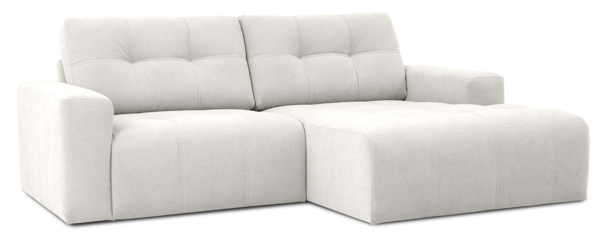 Home affaire Ecksofa »Turnon, Lounge-sofa, Breite 221 cm«, Chenille, mit Knopf- und Doppelsteppung, elegantes Aussehen