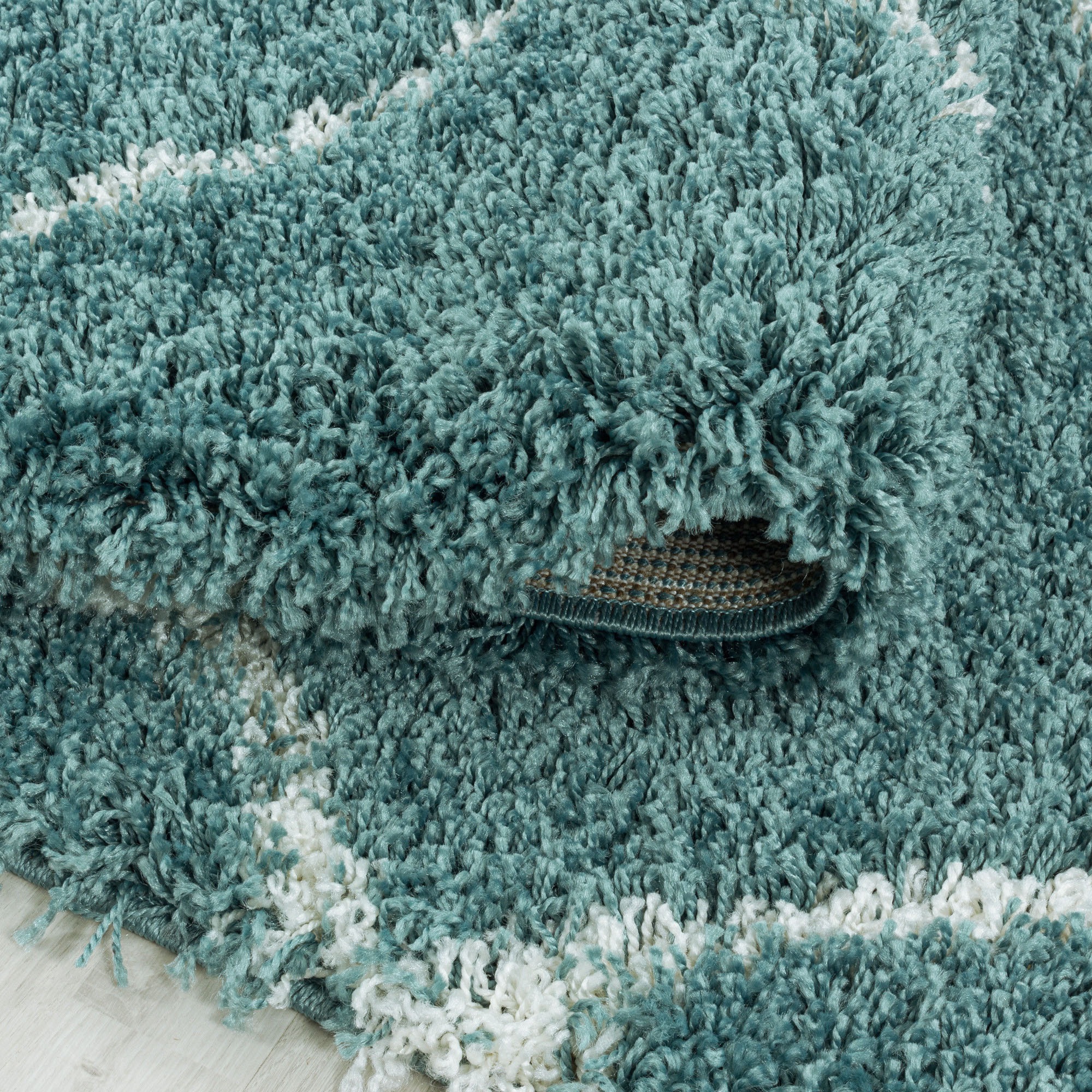 Ayyildiz Teppiche Hochflor-Teppich »ALVOR 3401«, rund, 50 mm Höhe, Shaggy, Langflor, pflegeleicht, Wohnzimmer