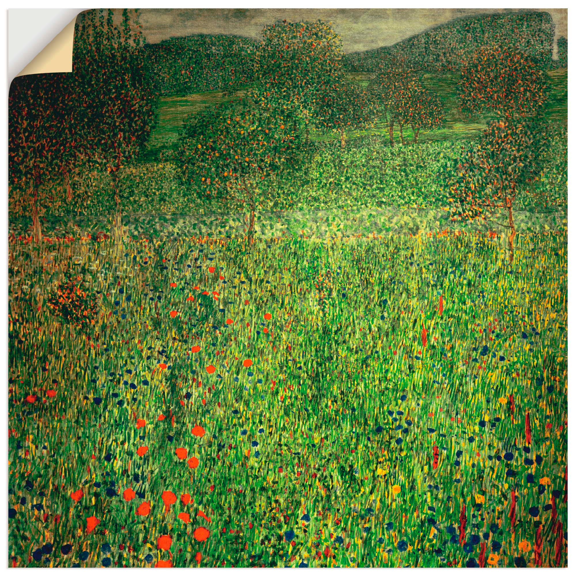 Artland Wandbild »Gartenlandschaft«, Wiesen & Bäume, (1 St.), in vielen Größen & Produktarten -Leinwandbild, Poster, Wandaufkleber / Wandtattoo auch für Badezimmer geeignet